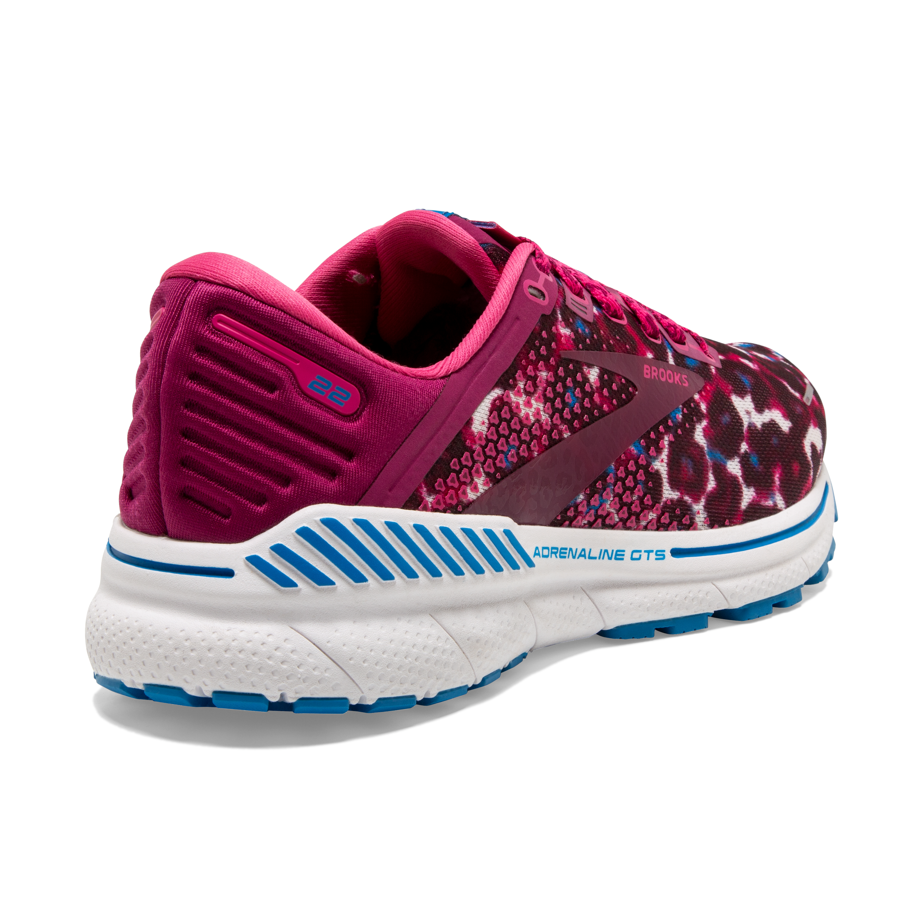 Brooks Adrenaline GTS 22 "Magenta/Blue/White" Women's Running Shoe - MAGENTA/BLUE/WHITE Thumbnail View 4