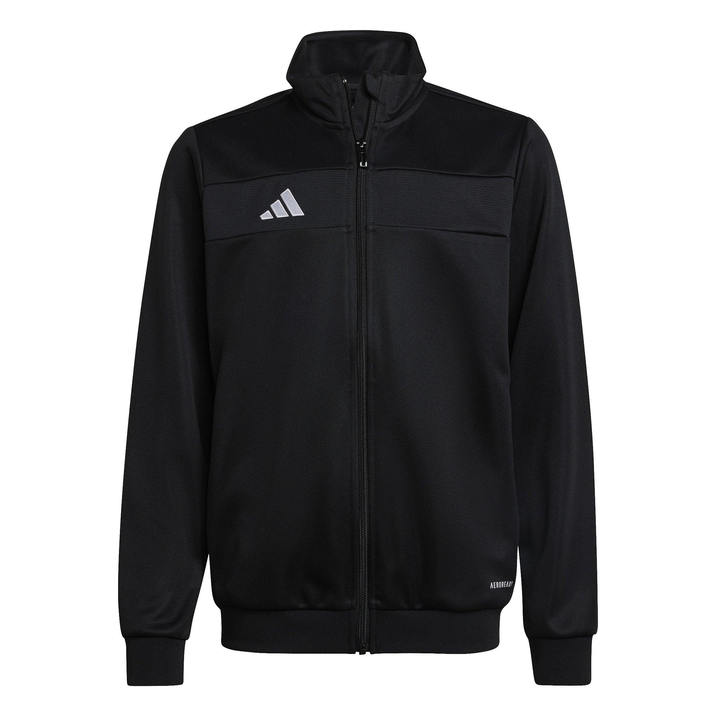 adidas Tiro 25 Essentials​ Soccer ​Big Kids' Black/White Trai​ning Jacket