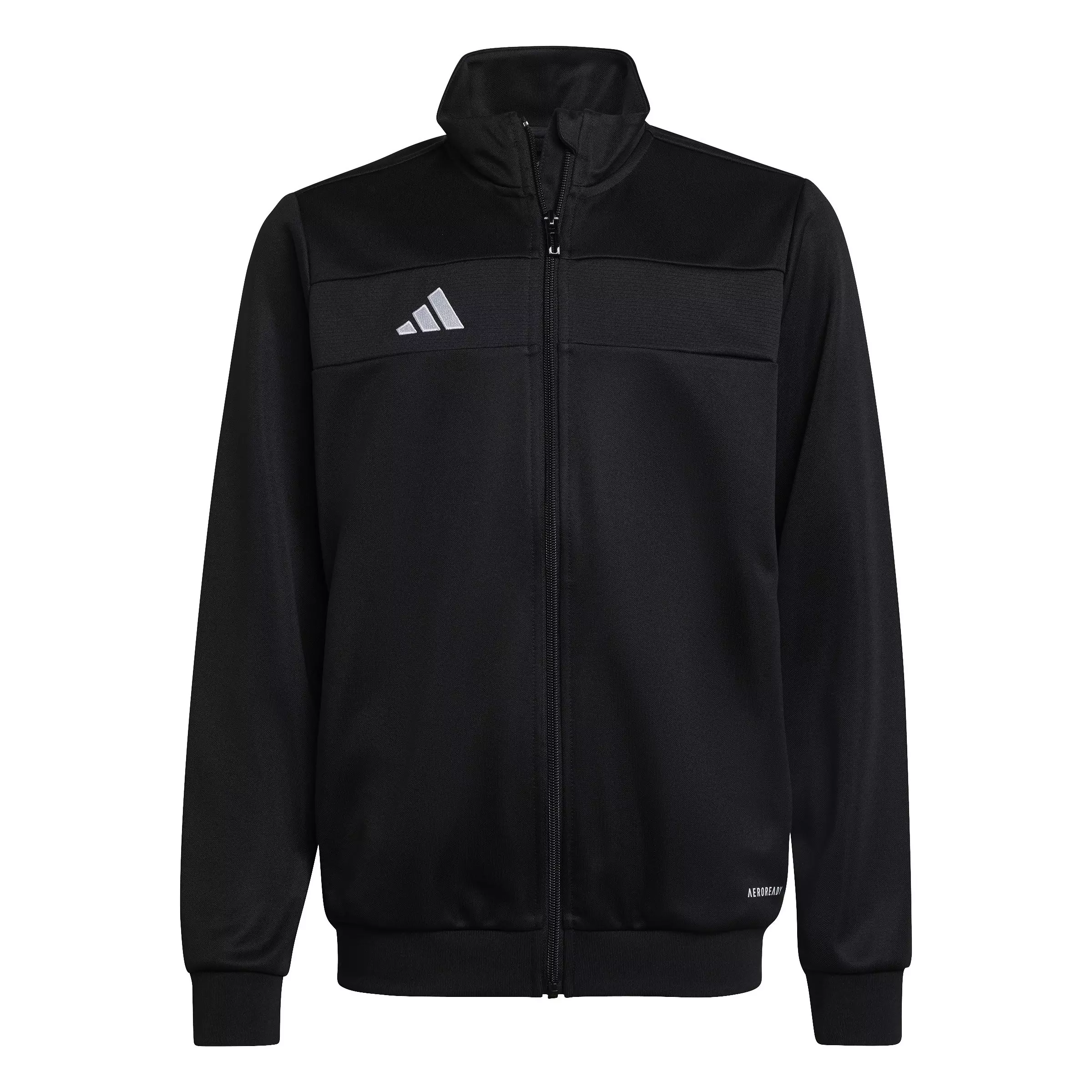 adidas ​Big Kids' Tiro 25 Essentials​ Soccer Trai​ning Jacket -Black/White - BLACK/WHITE