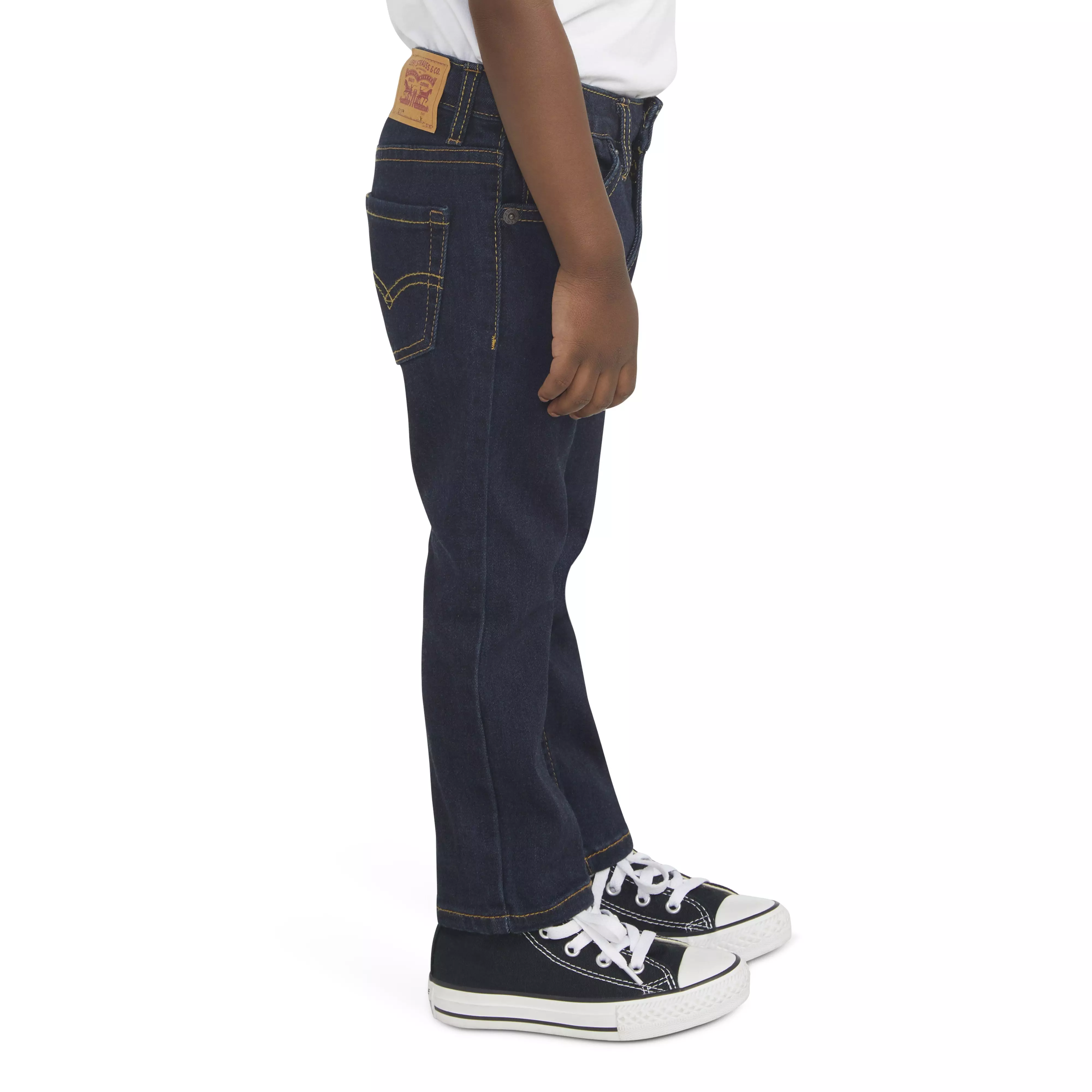 Levi's Toddler Boys' 511 Eco-Soft Performance Slim Fit Dark Wash Straight Jeans - Dk Blue Denim - DK BLUE