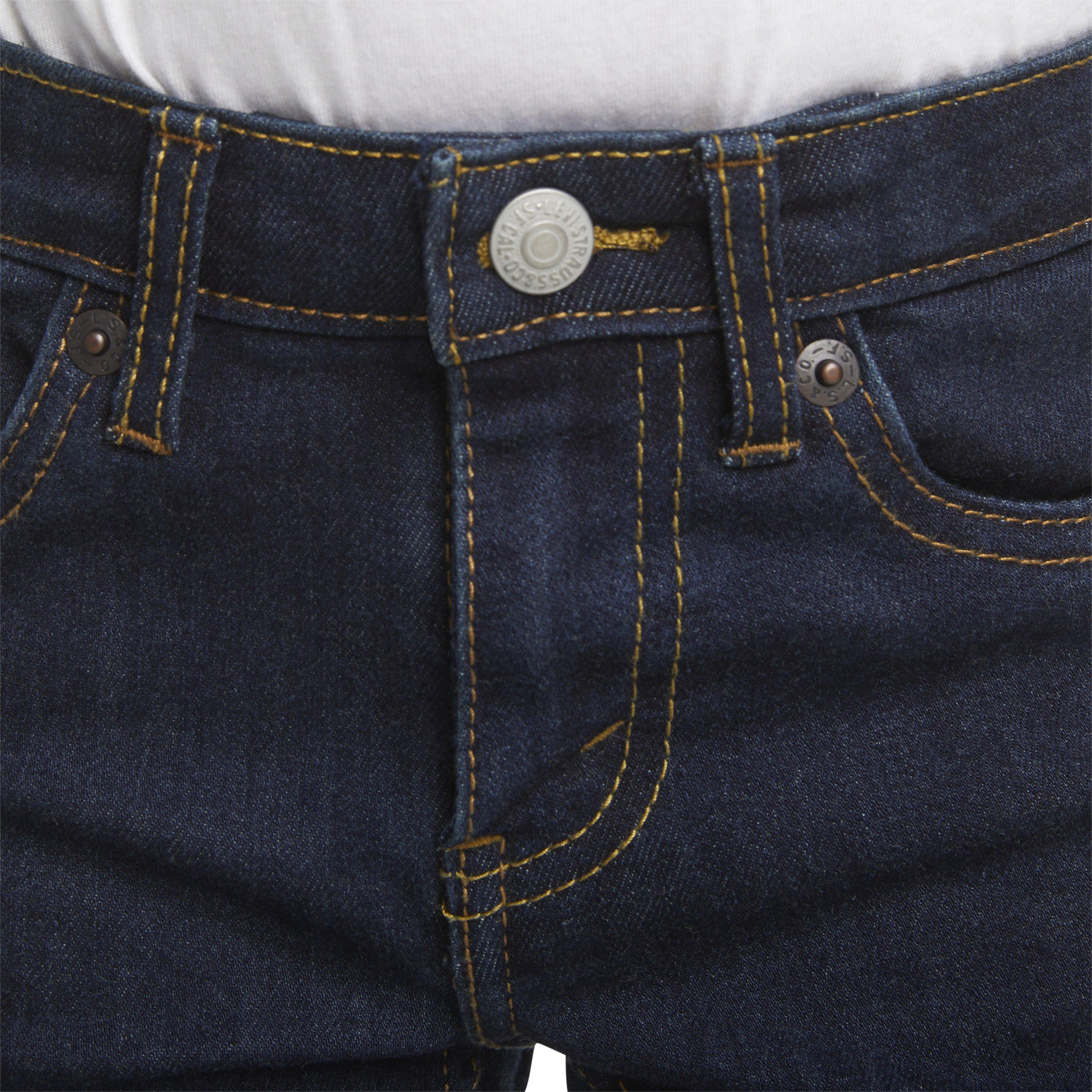 Levi's Toddler Boys' 511 Eco-Soft Performance Slim Fit Dark Wash Straight Jeans - Dk Blue Denim - DK BLUE Thumbnail View 4