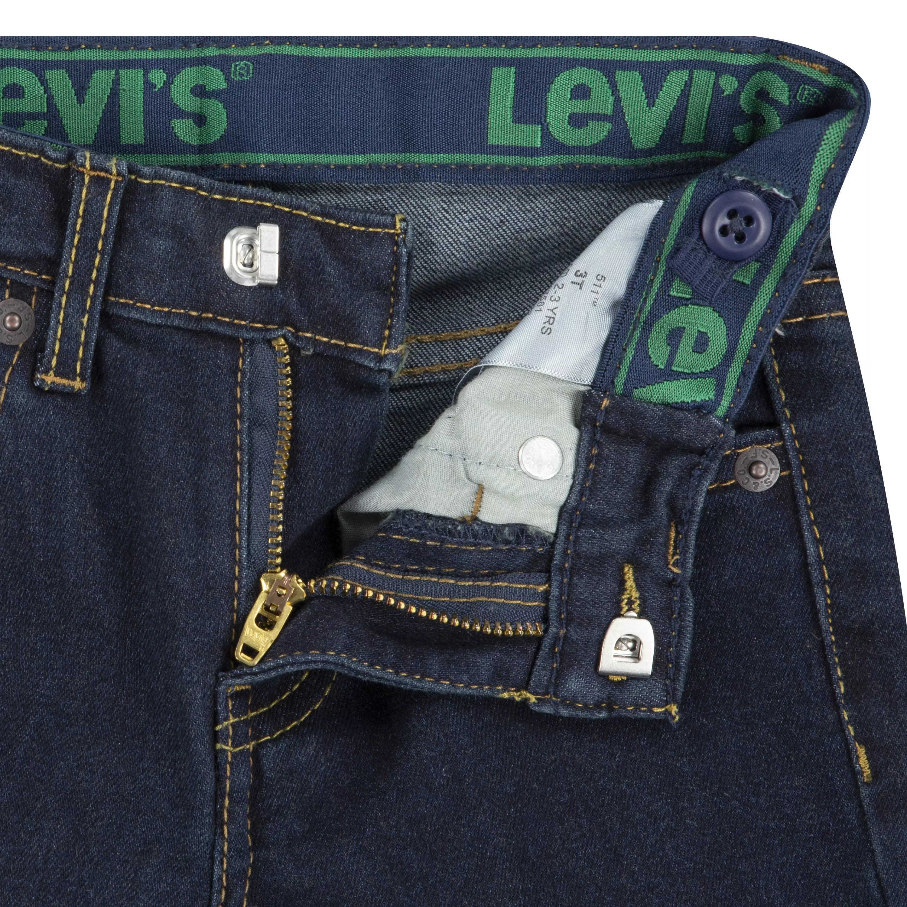 Levi's Toddler Boys' 511 Eco-Soft Performance Slim Fit Dark Wash Straight Jeans - Dk Blue Denim - DK BLUE