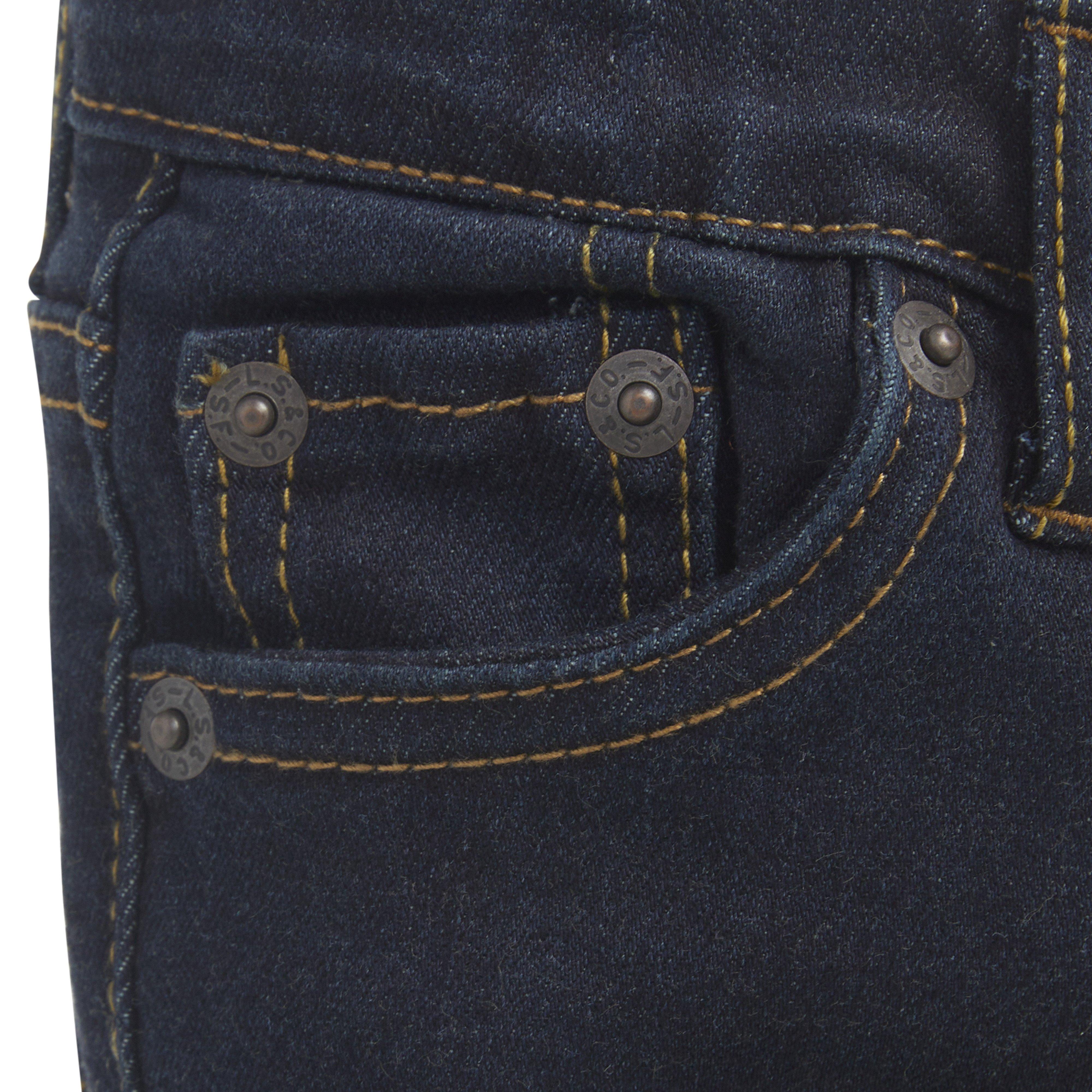 Levi's Toddler Boys' 511 Eco-Soft Performance Slim Fit Dark Wash Straight Jeans - Dk Blue Denim - DK BLUE Thumbnail View 6