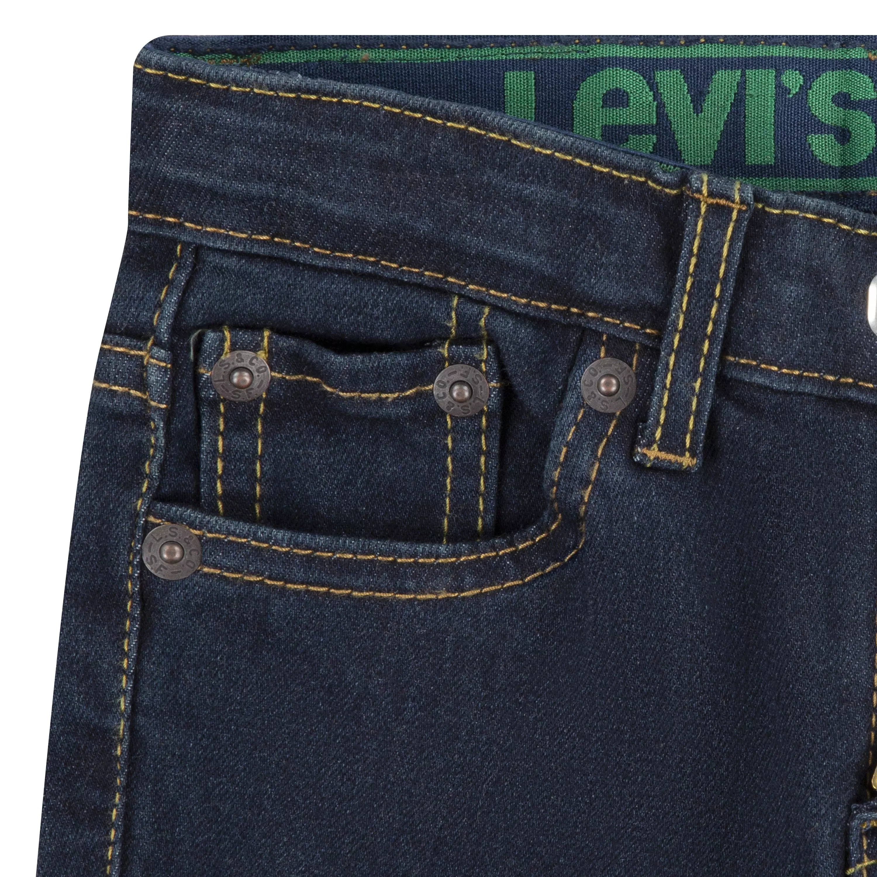Levi's Toddler Boys' 511 Eco-Soft Performance Slim Fit Dark Wash Straight Jeans - Dk Blue Denim - DK BLUE