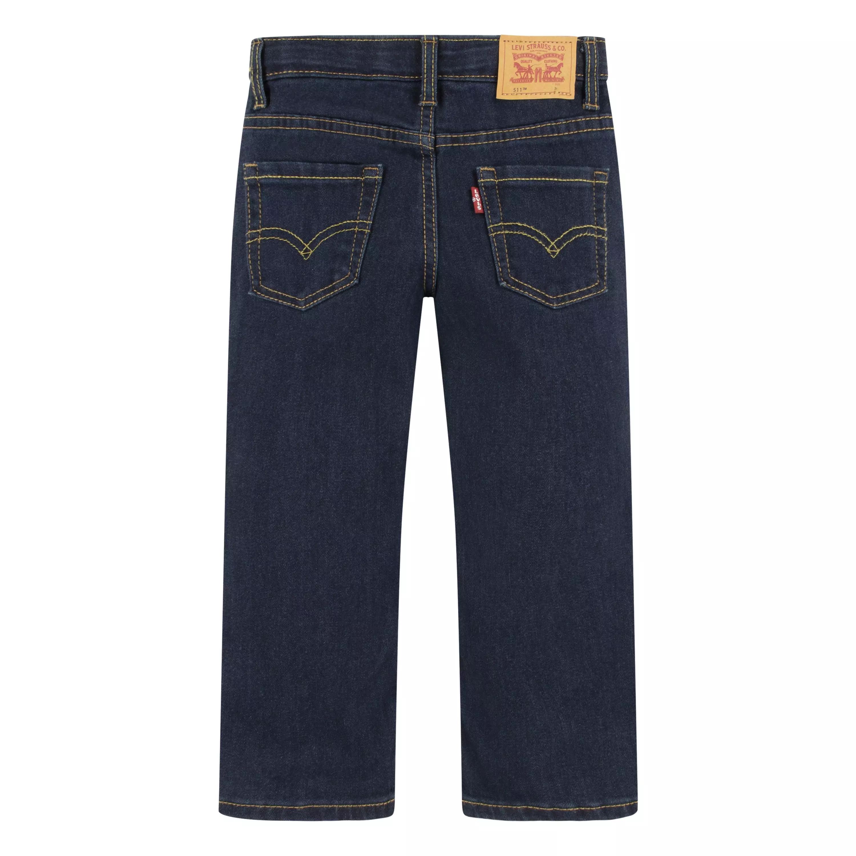 Levi's Toddler Boys' 511 Eco-Soft Performance Slim Fit Dark Wash Straight Jeans - Dk Blue Denim - DK BLUE