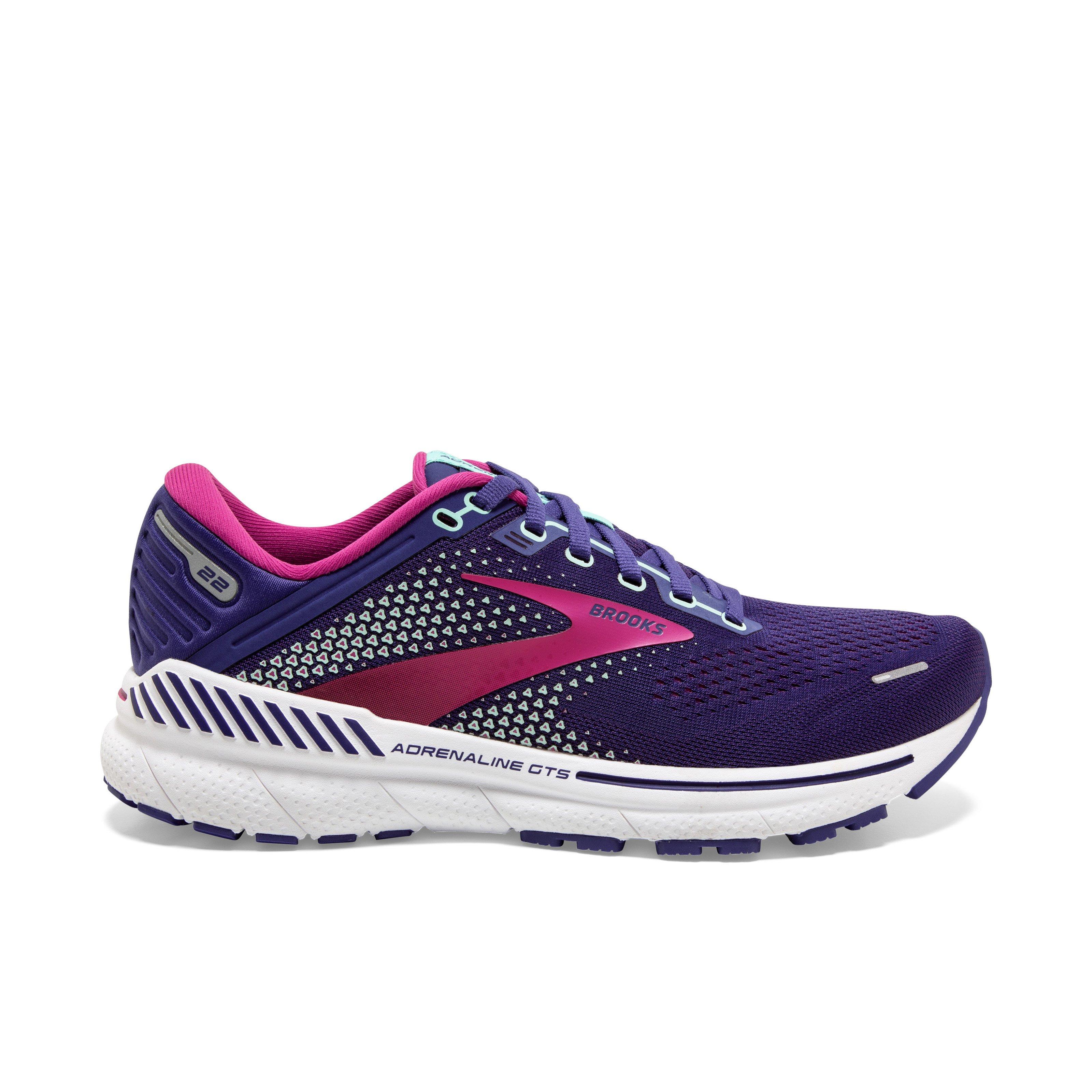 Brooks Adrenaline GTS 22 "Purple/Pink" Women's Running Shoe - PURPLE/PINK Thumbnail View 1