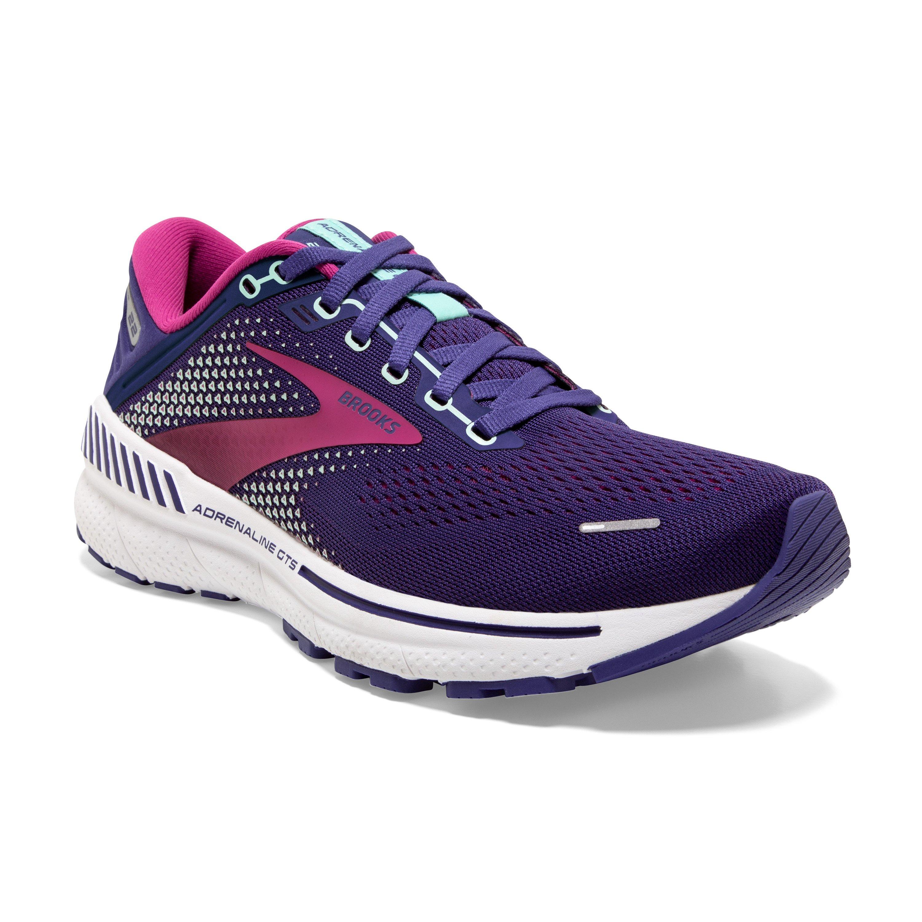 Brooks Adrenaline GTS 22 "Purple/Pink" Women's Running Shoe - PURPLE/PINK Thumbnail View 3