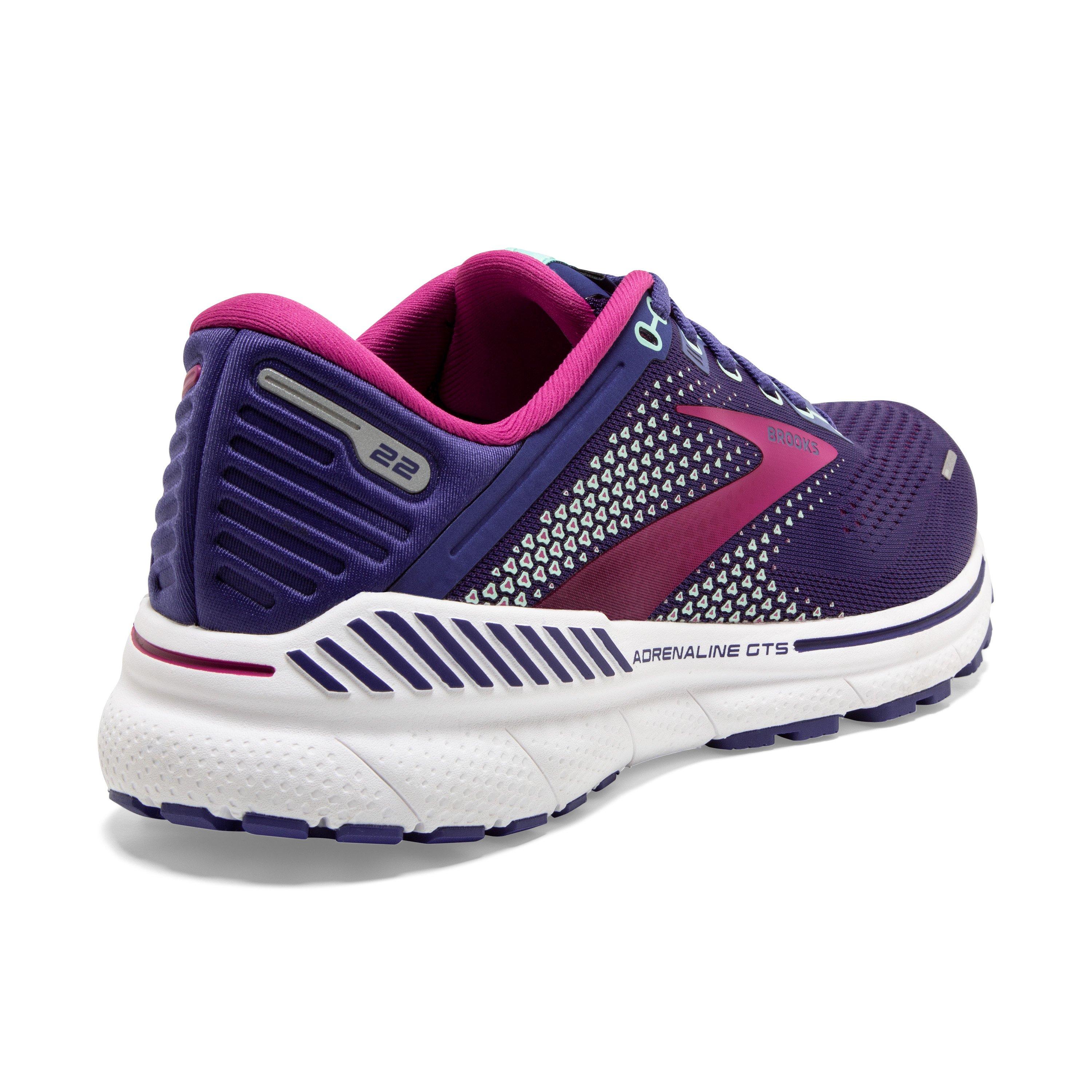 Brooks Adrenaline GTS 22 "Purple/Pink" Women's Running Shoe - PURPLE/PINK Thumbnail View 4