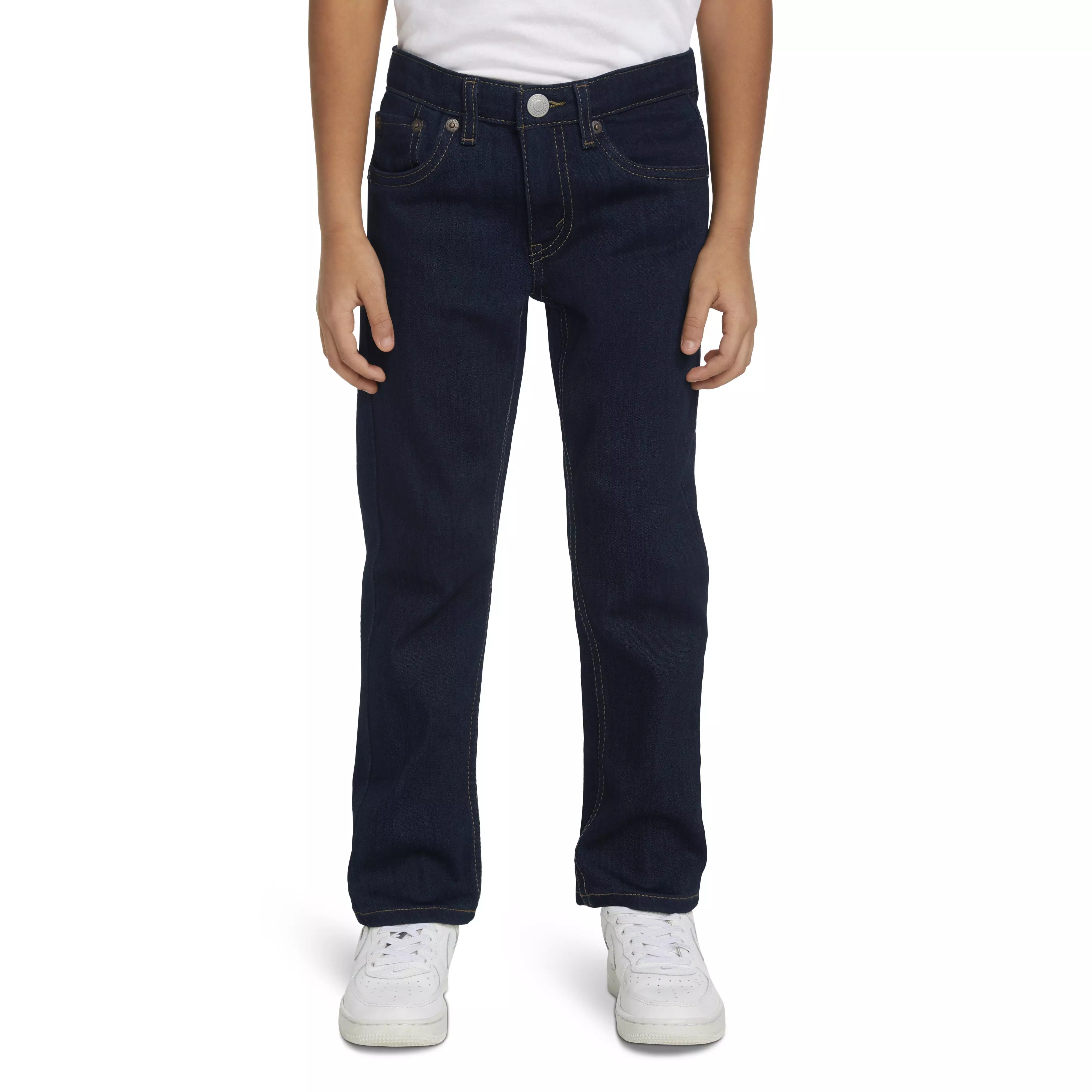 Levi's 511 Eco-Soft Performance Slim Fit Dark Wash Little Boys' Dark Blue Denim Straight Jeans - DK BLUE