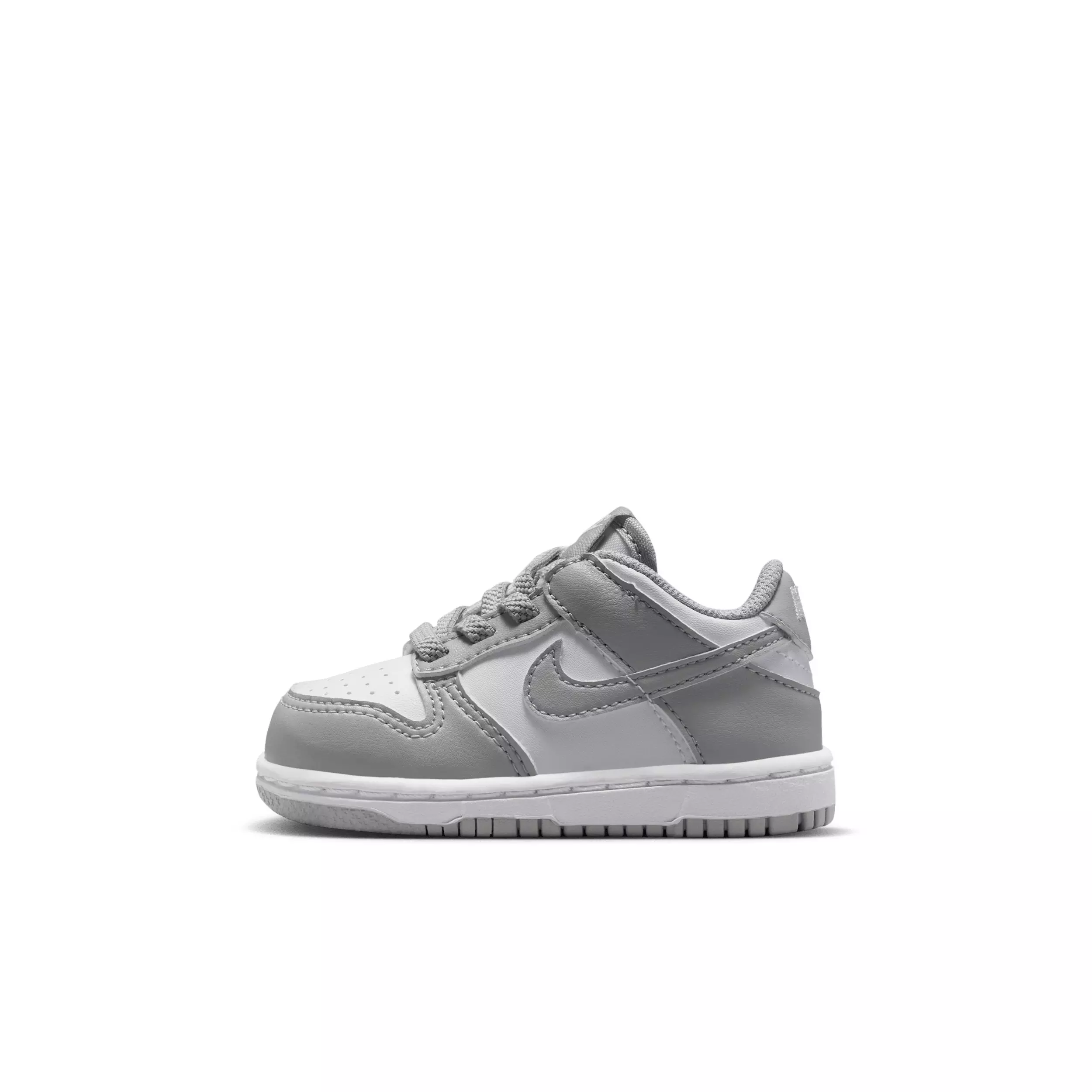 Nike Dunk Low "White/White/Light Smoke Grey" Infant Boys' Shoe - WHITE/WHITE/LLT GREY