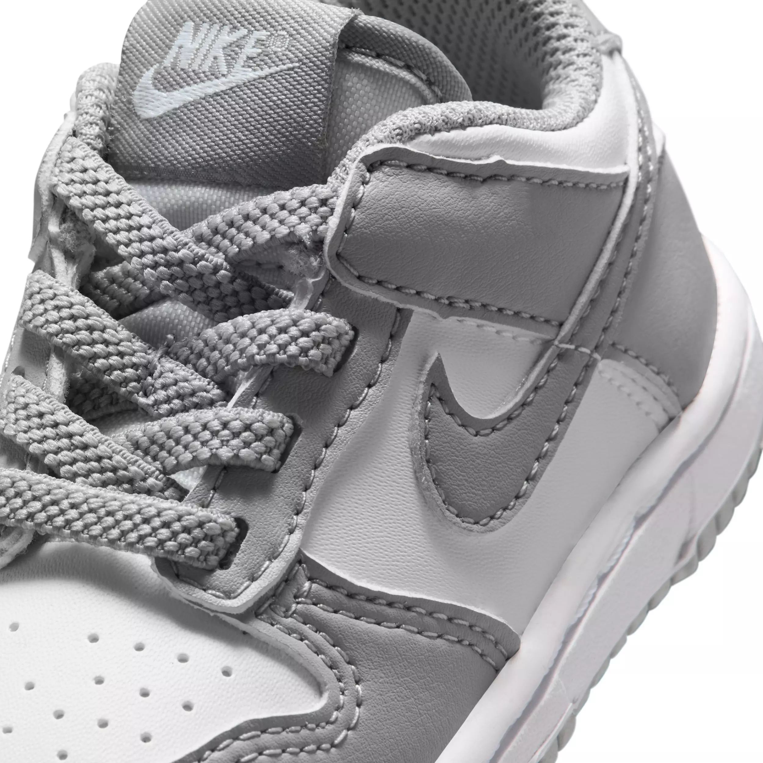 Nike Dunk Low "White/White/Light Smoke Grey" Infant Boys' Shoe - WHITE/WHITE/LLT GREY