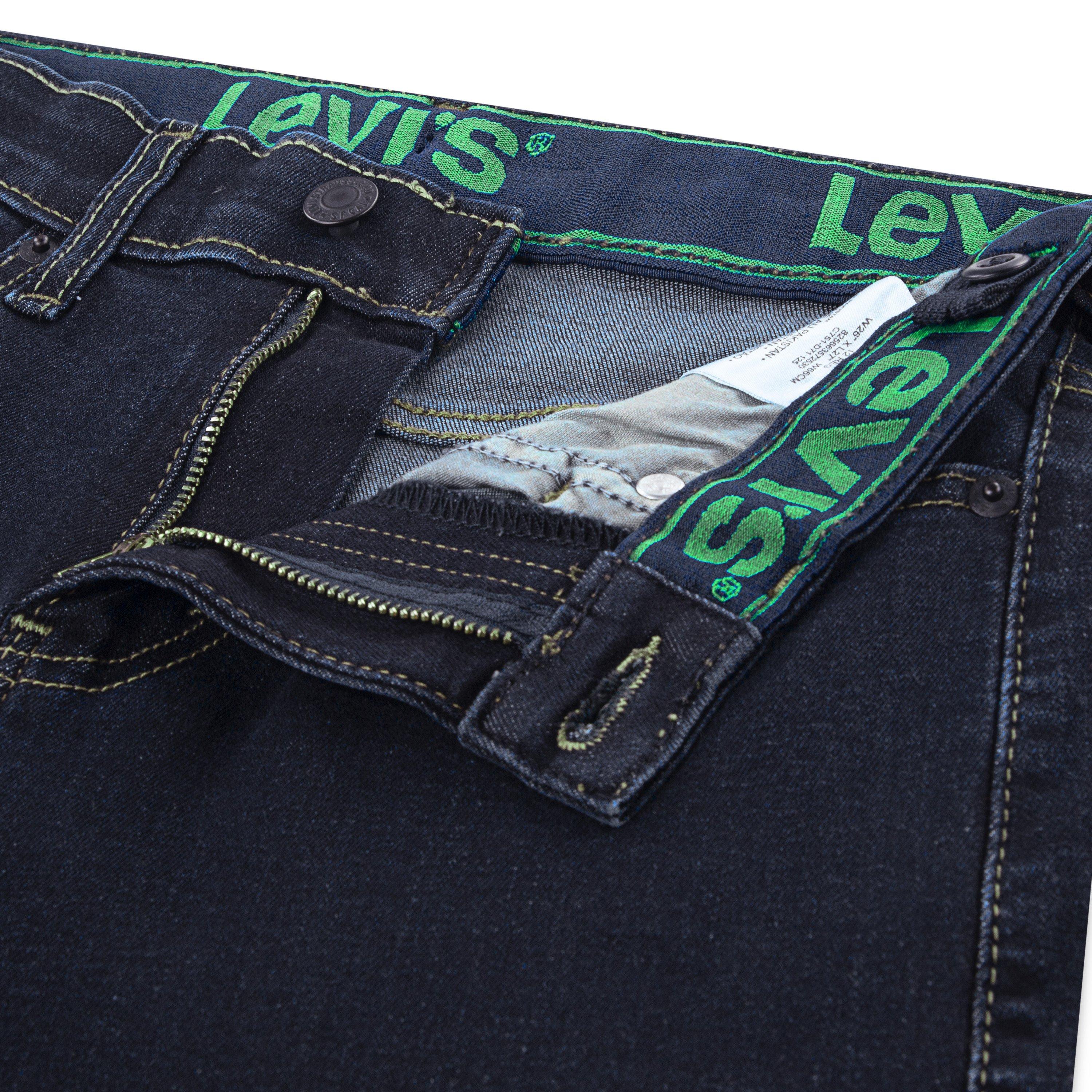 Levi's 511 Eco-Soft Performance Slim Fit Dark Wash Big Boys' Dark Blue Denim Straight Jeans - DK BLUE Thumbnail View 5
