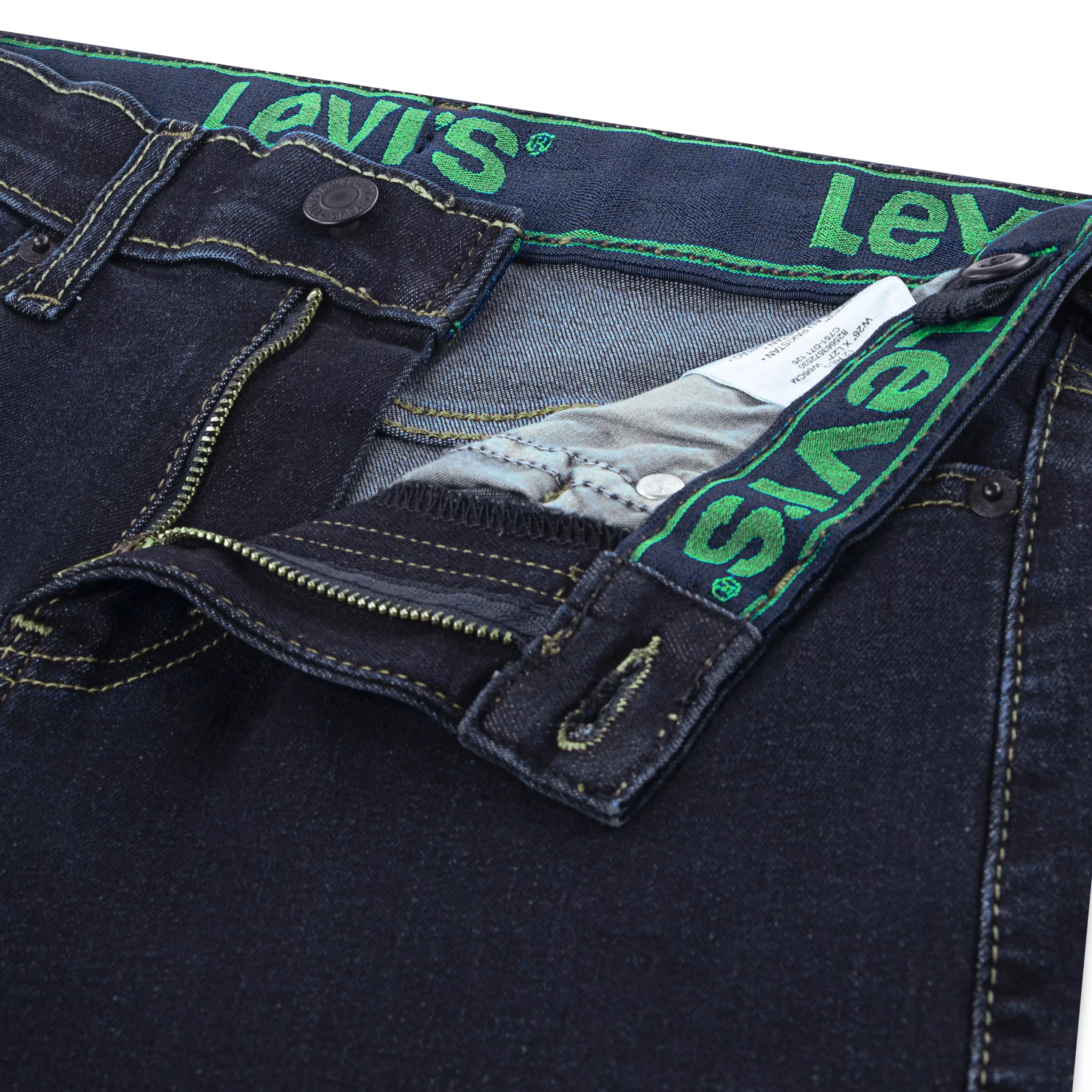 Levi's 511 Eco-Soft Performance Slim Fit Dark Wash Big Boys' Dark Blue Denim Straight Jeans - DK BLUE