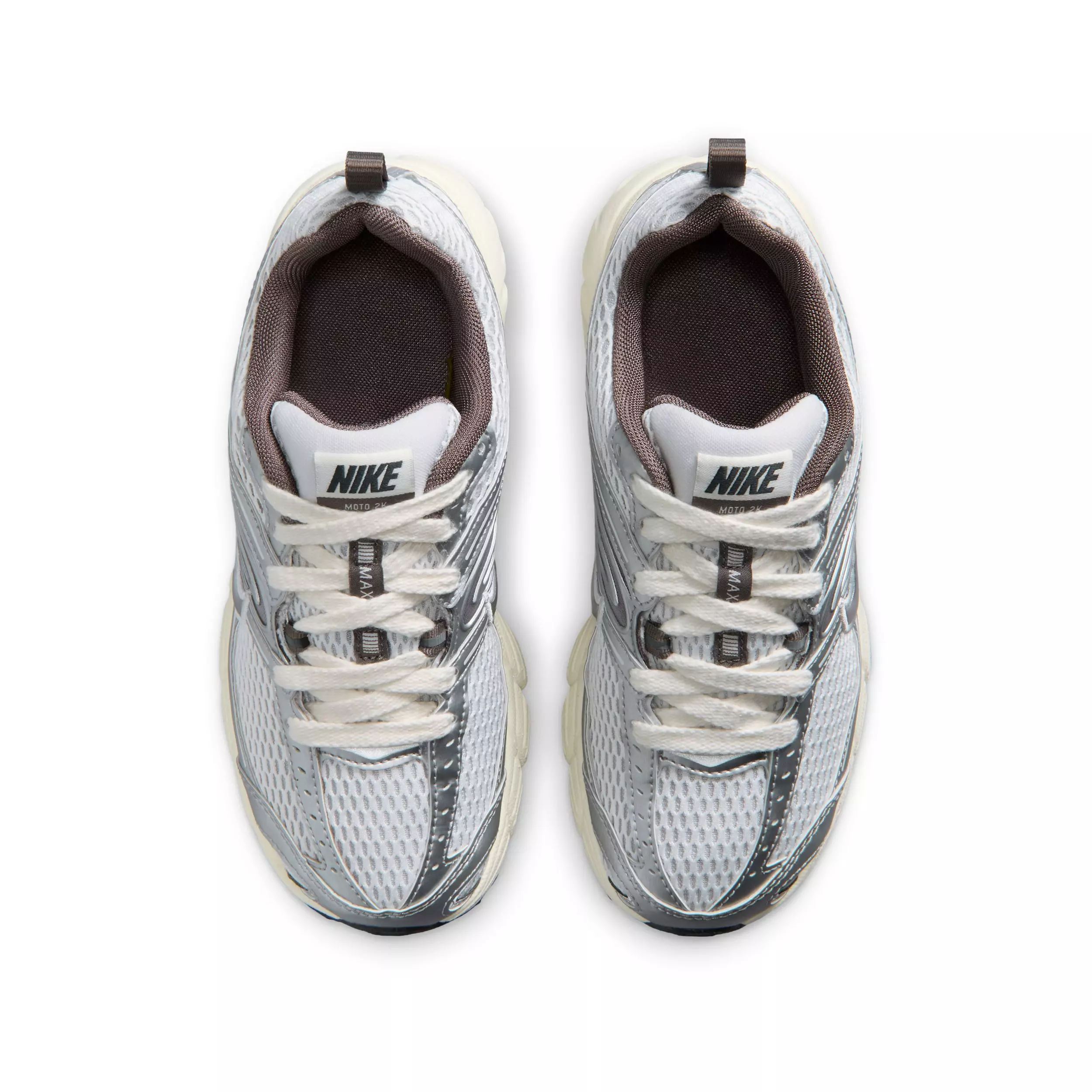 Nike Air Max Moto 2K "Platinum Tint/Cave Stone/Anthracite/Metallic Silver" Grade School Boys' Shoe - PLATINUM/STONE/ANTHRACITE/SILVER