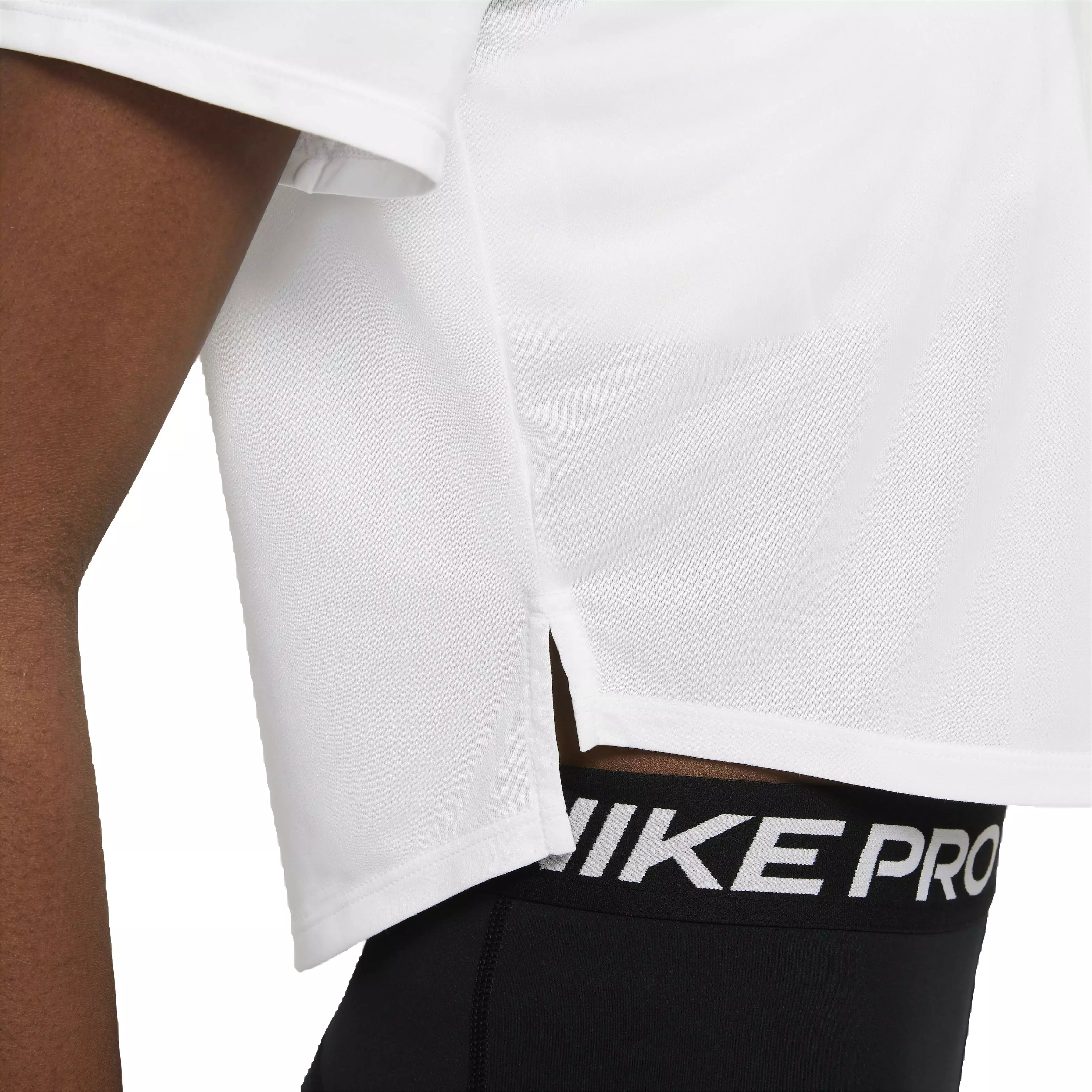 Nike Women's One Dri-FIT Standard Fit Short Sleeve Crop Top - PINK