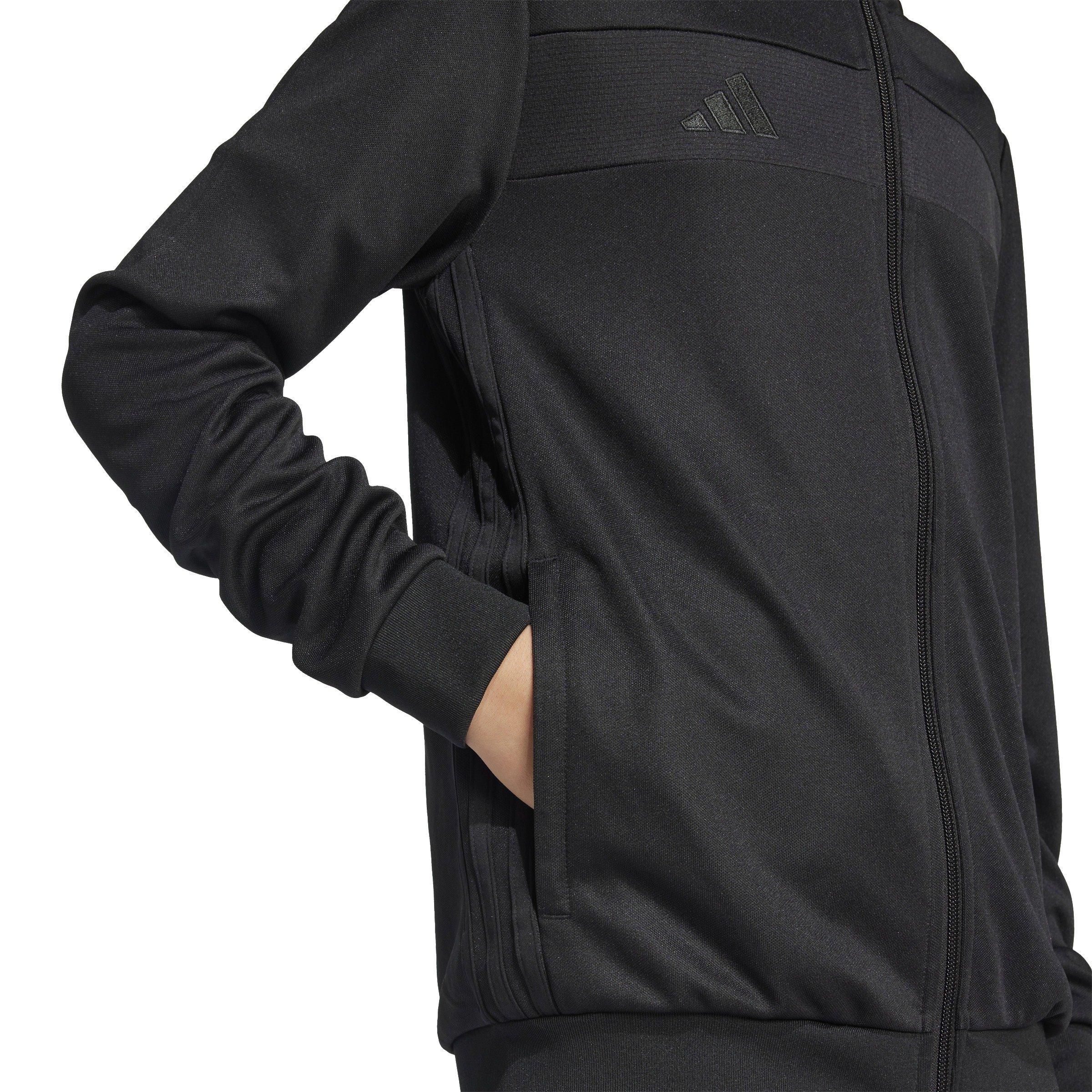 adidas ​Big Kids' Tiro 25 Essentials​ Soccer Trai​ning Jacket - Black - BLACK Thumbnail View 4