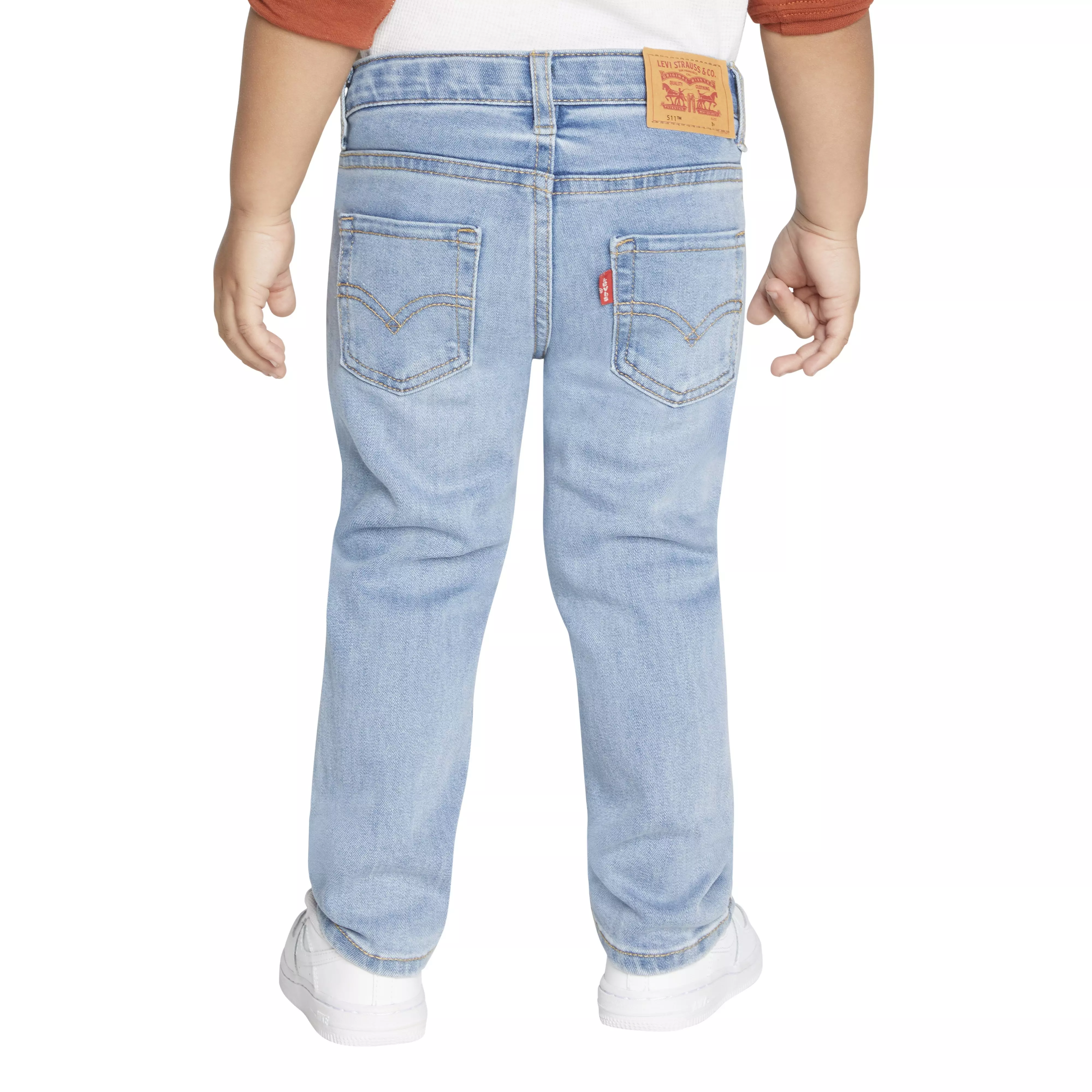 Levi's 511 Eco-Soft Performance Slim Fit Light Wash Toddler Boys' Lt Blue Denim Straight Jeans - LT BLUE