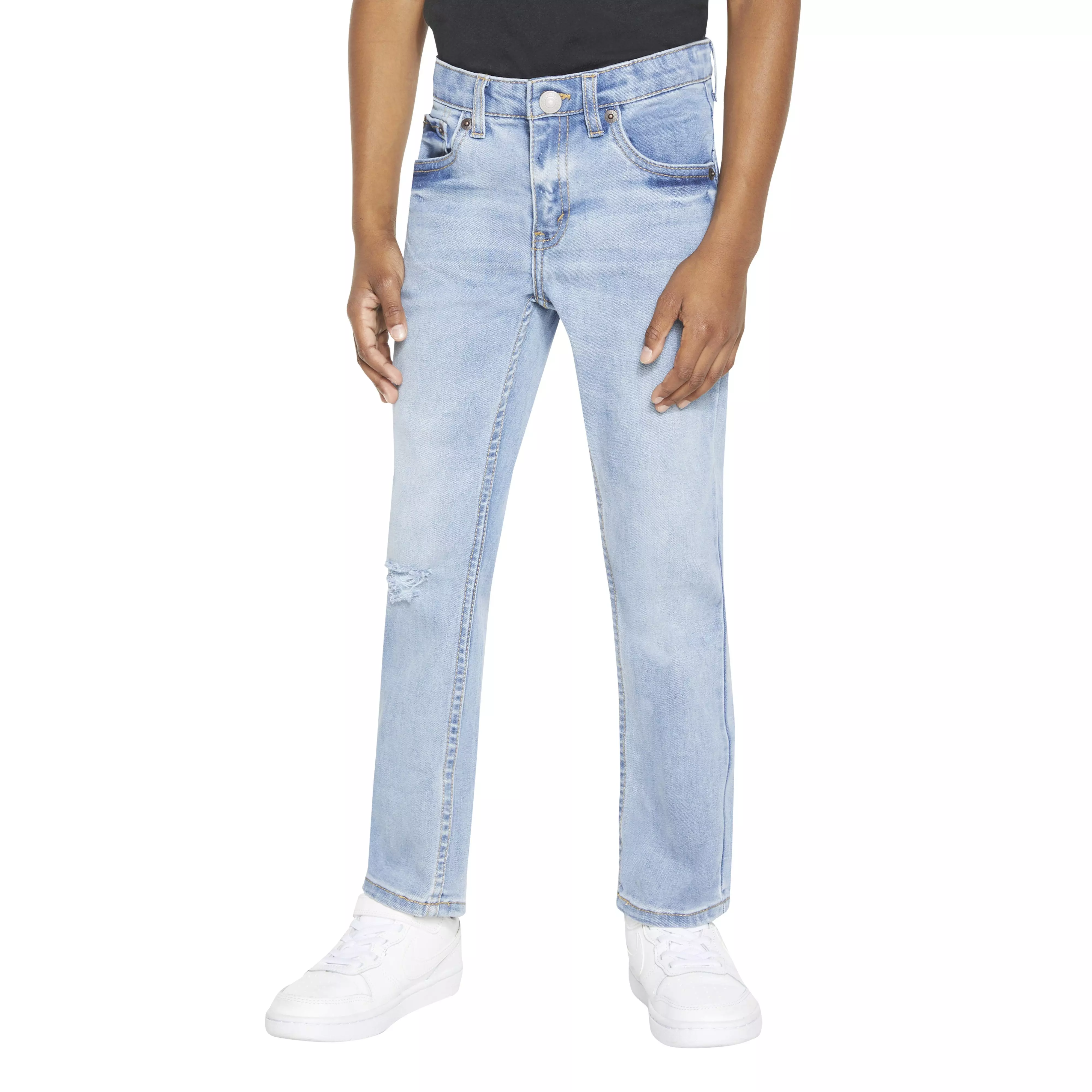 Levi's 511 Eco-Soft Performance Slim Fit Lt Wash Little Boys' Lt Blue Denim Straight Jeans - LT BLUE