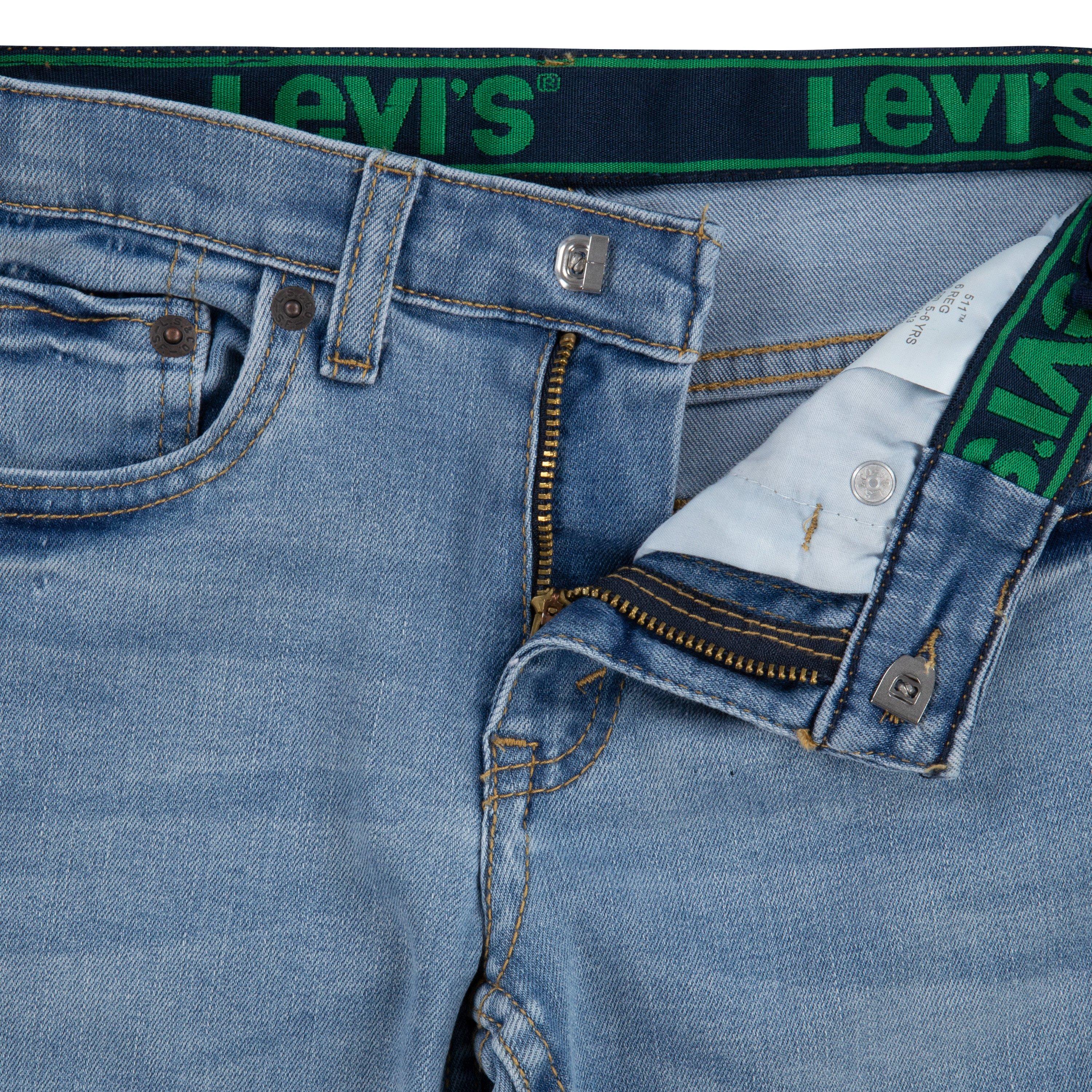 Levi's 511 Eco-Soft Performance Slim Fit Lt Wash Little Boys' Lt Blue Denim Straight Jeans - LT BLUE