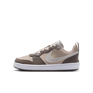 Nike Court Borough Low "Moon Particle/Cave Stone/White/White" Grade School Boys' Shoe - MOON/STONE/WHITE/WHITE