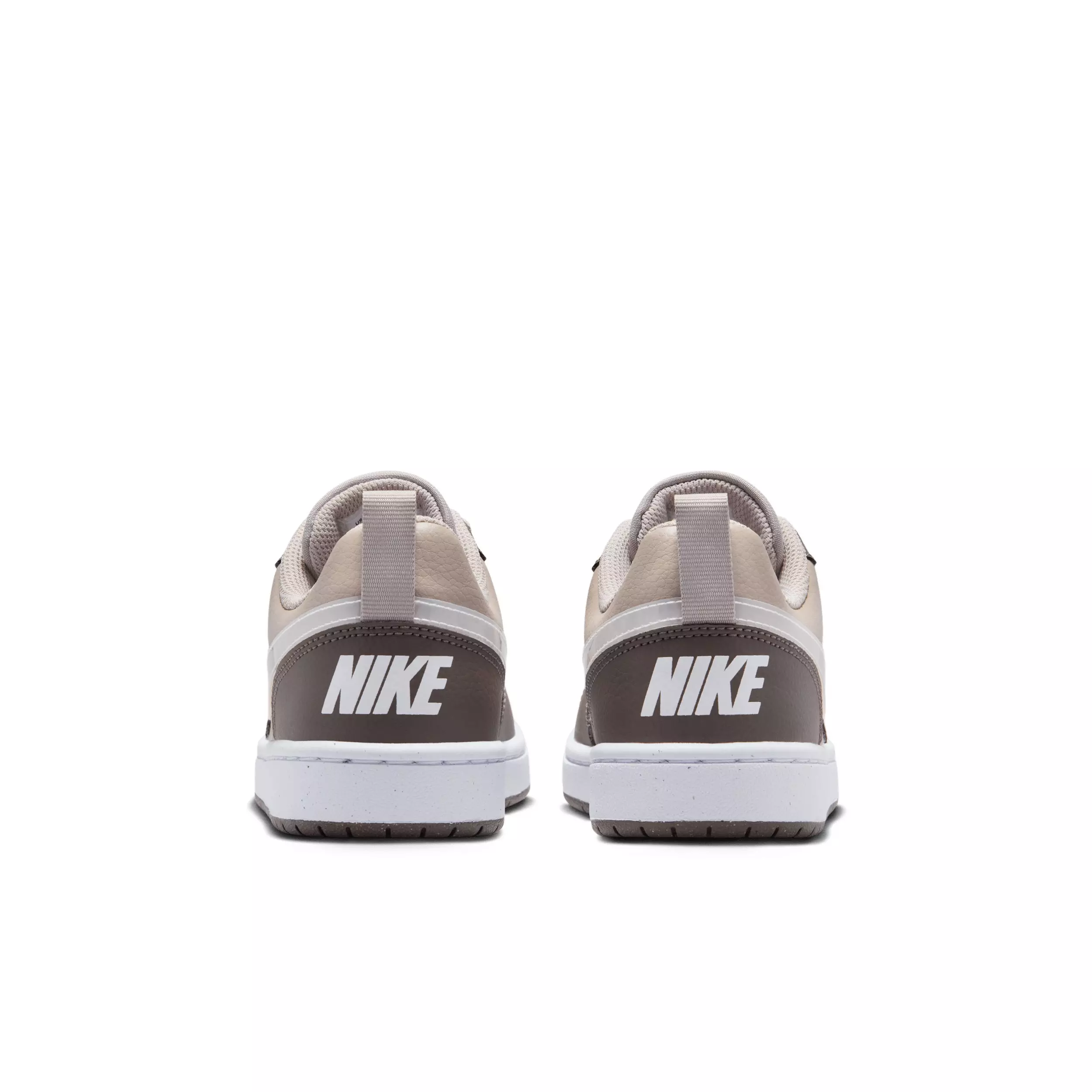 Nike Court Borough Low "Moon Particle/Cave Stone/White/White" Grade School Boys' Shoe - MOON/STONE/WHITE/WHITE