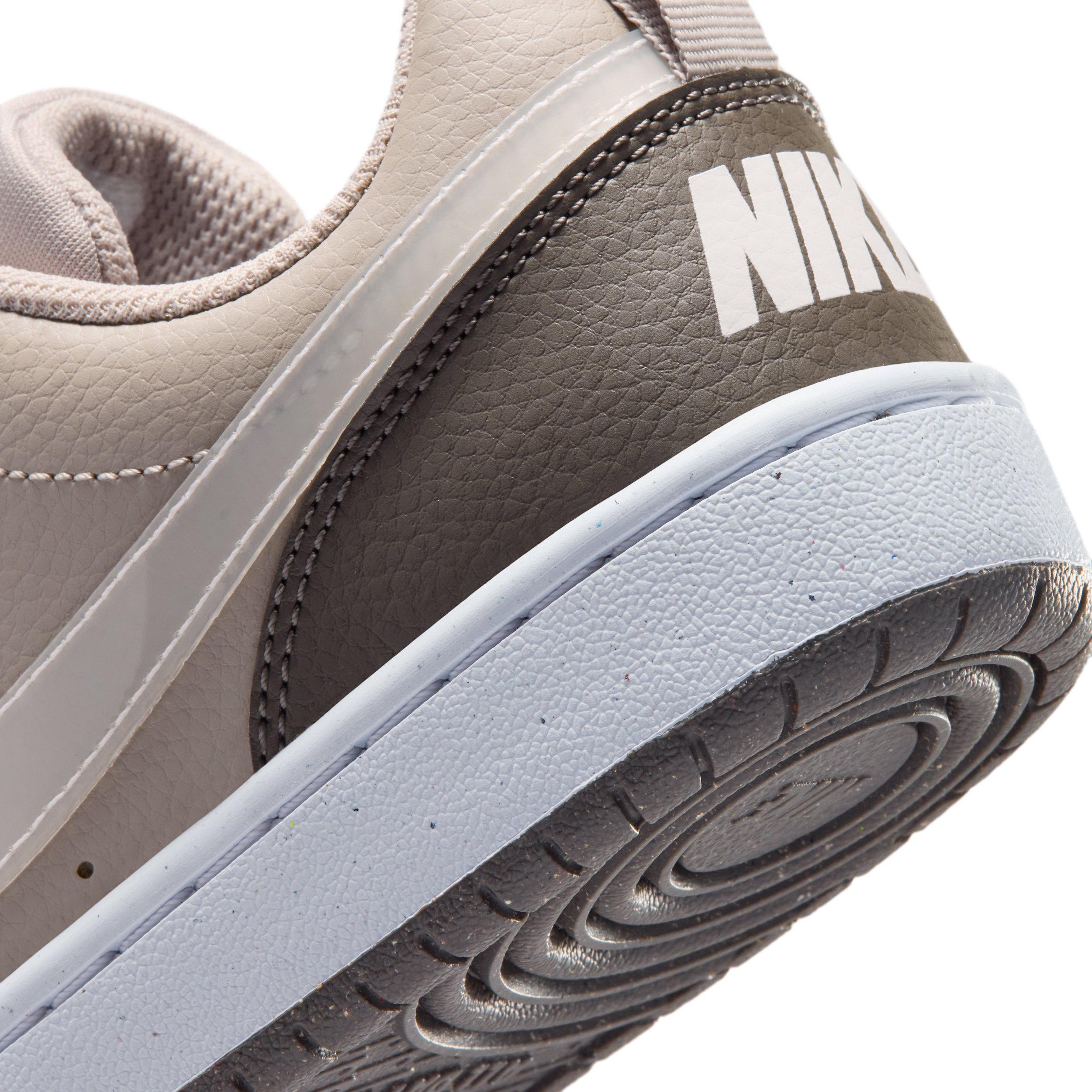 Nike Court Borough Low "Moon Particle/Cave Stone/White/White" Grade School Boys' Shoe - MOON/STONE/WHITE/WHITE
