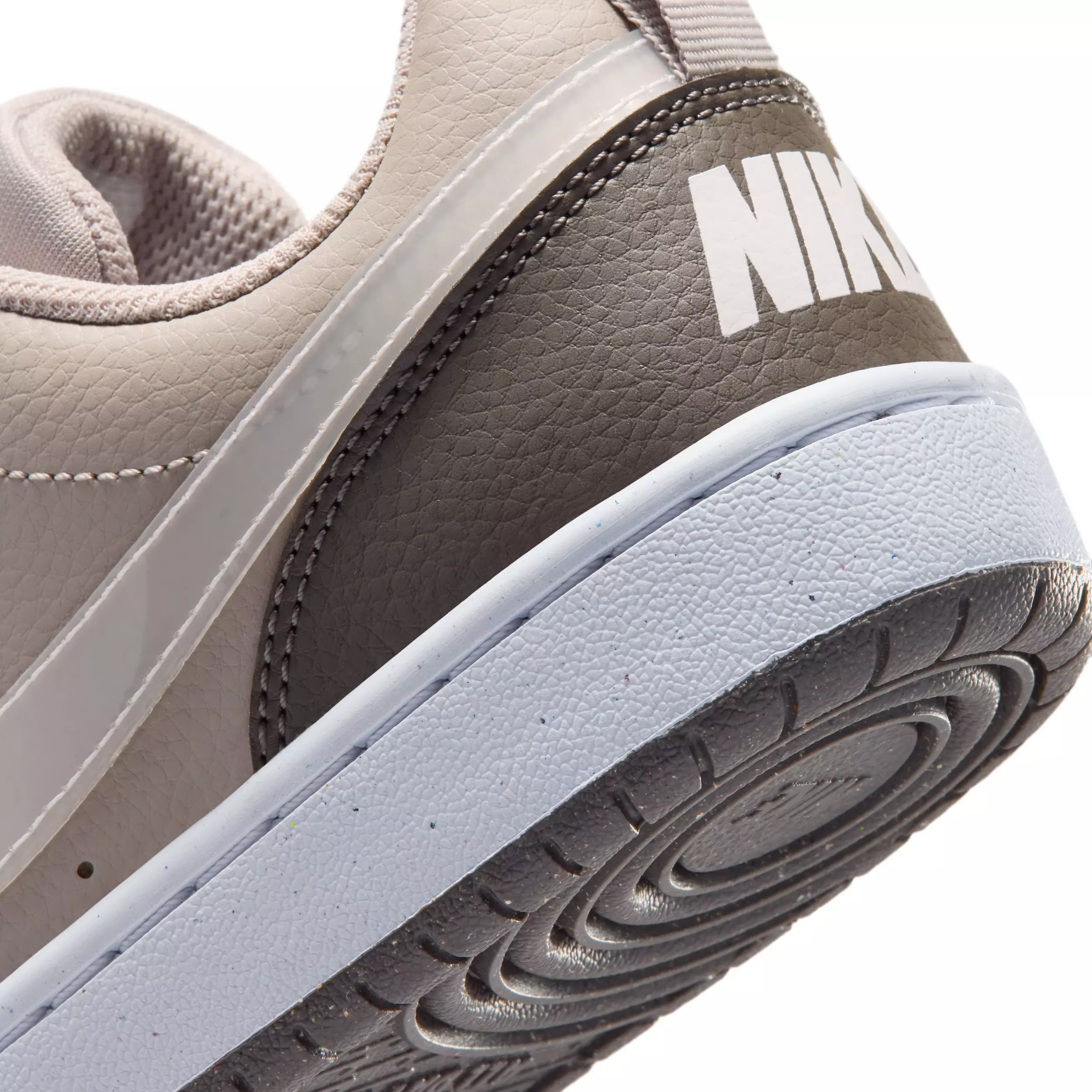 Nike Court Borough Low "Moon Particle/Cave Stone/White/White" Grade School Boys' Shoe - MOON/STONE/WHITE/WHITE