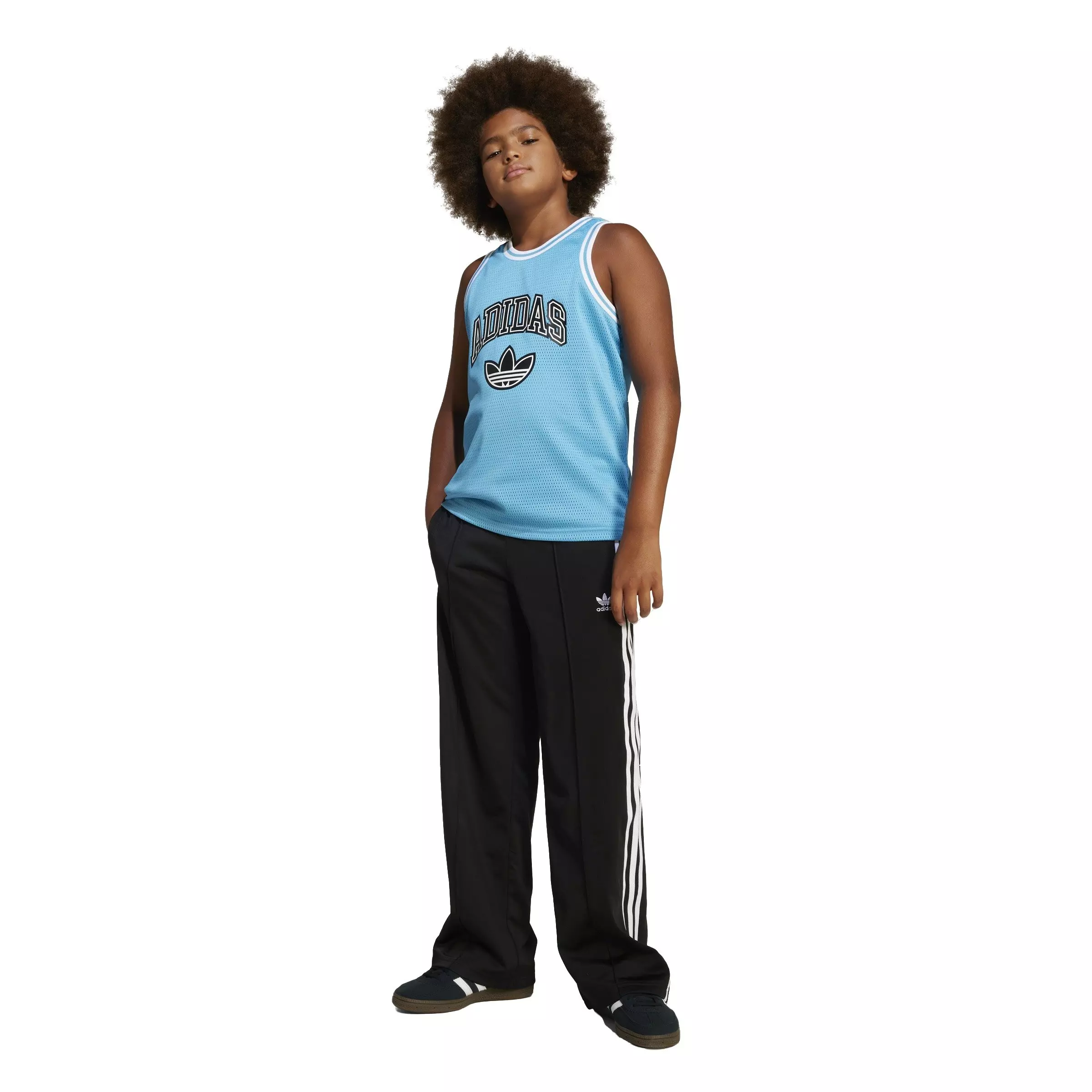 adidas Originals Big Boys' Tank Top - Blue - BLUE