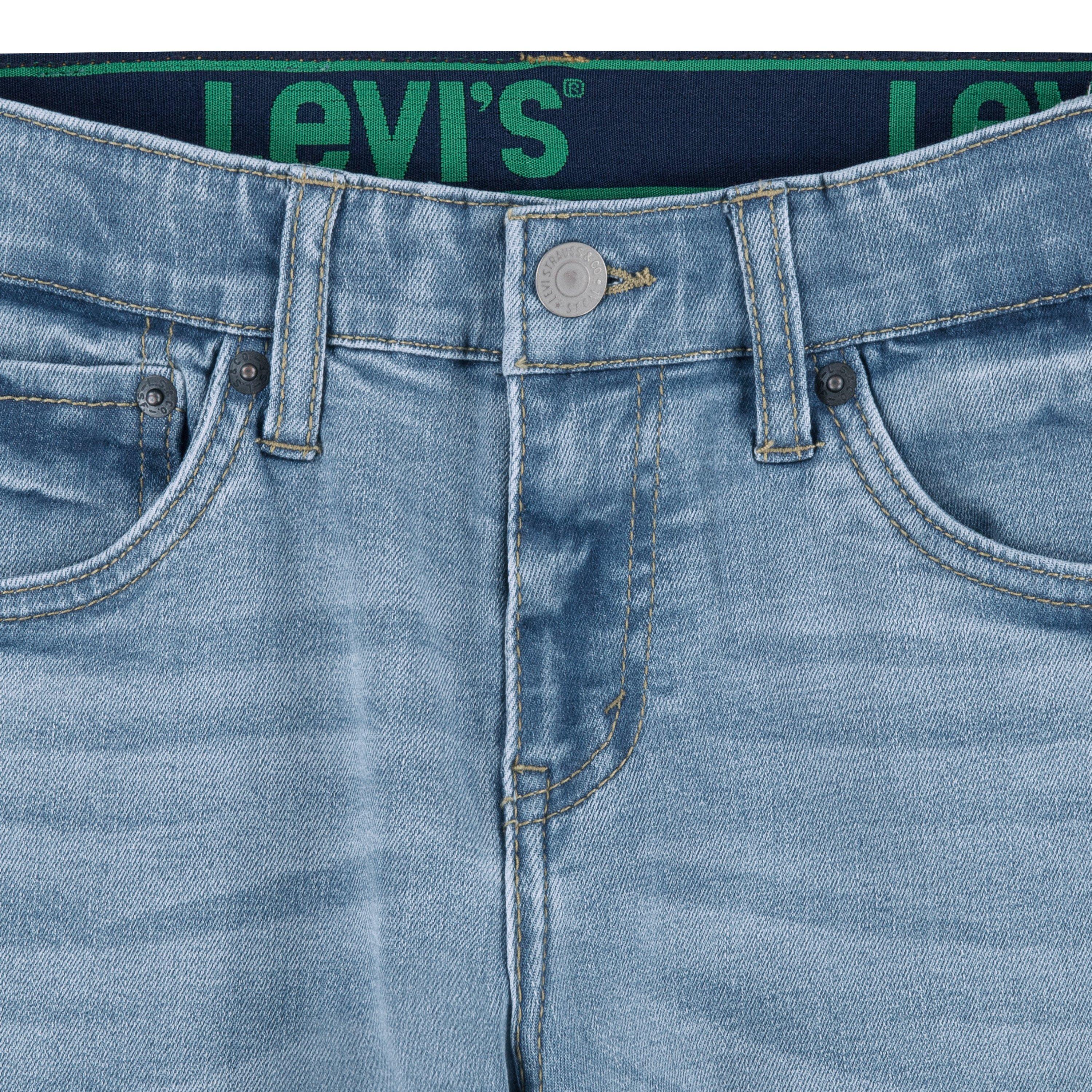 Levi's Big Boys' 511 Eco-Soft Performance Slim Fit Lt Wash Denim Straight Jeans - Lt Blue - LT BLUE Thumbnail View 3