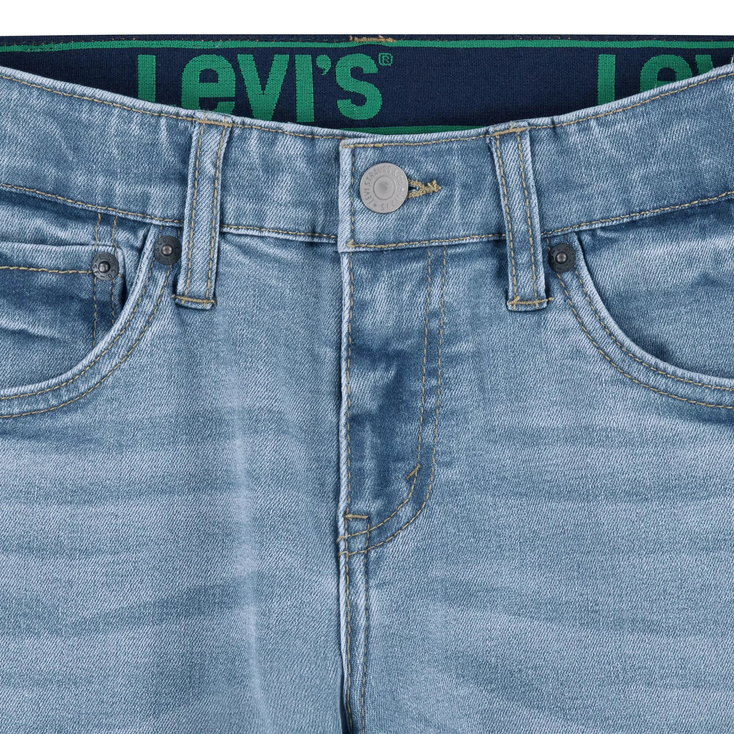 Levi's Big Boys' 511 Eco-Soft Performance Slim Fit Lt Wash Denim Straight Jeans - Lt Blue - LT BLUE