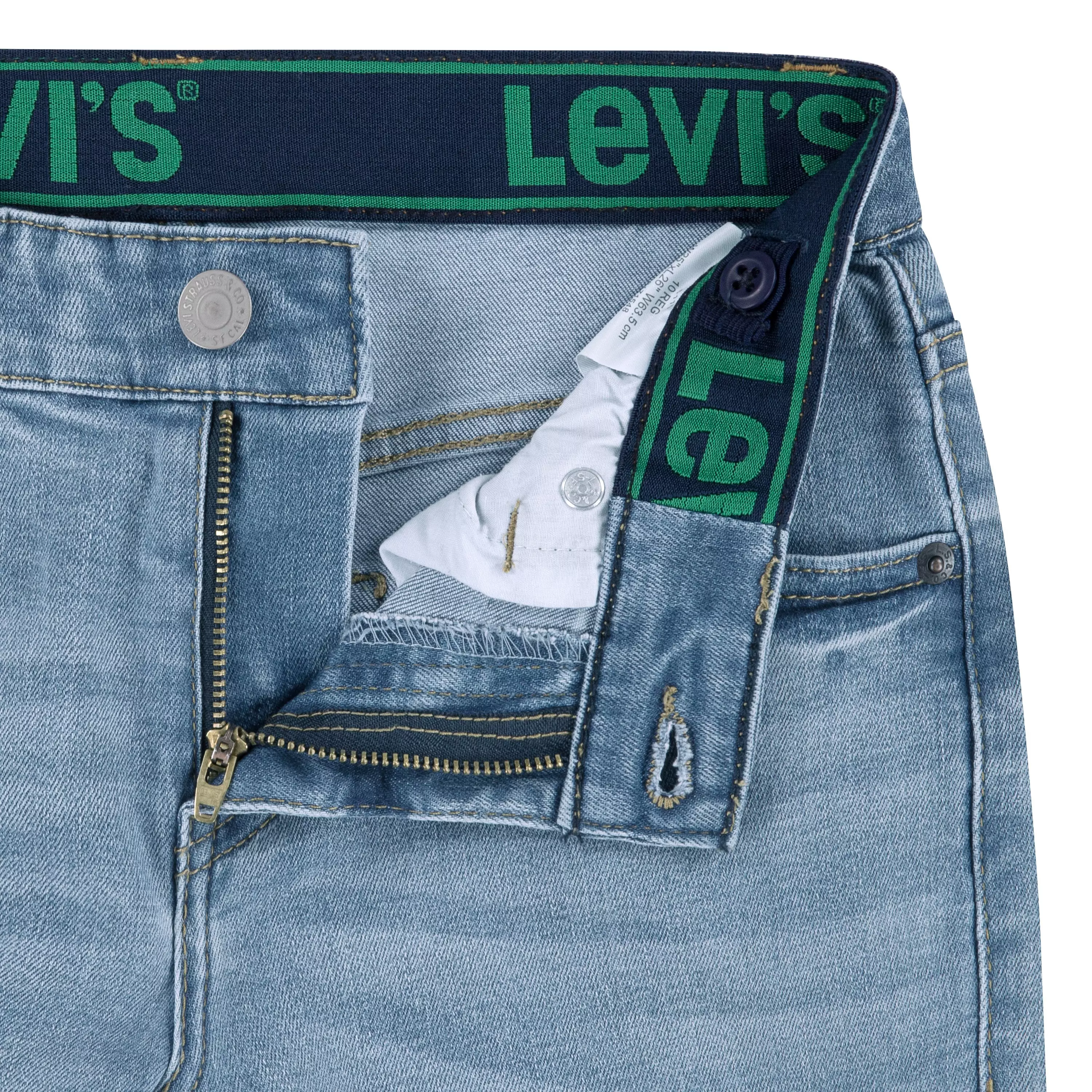 Levi's Big Boys' 511 Eco-Soft Performance Slim Fit Lt Wash Denim Straight Jeans - Lt Blue - LT BLUE