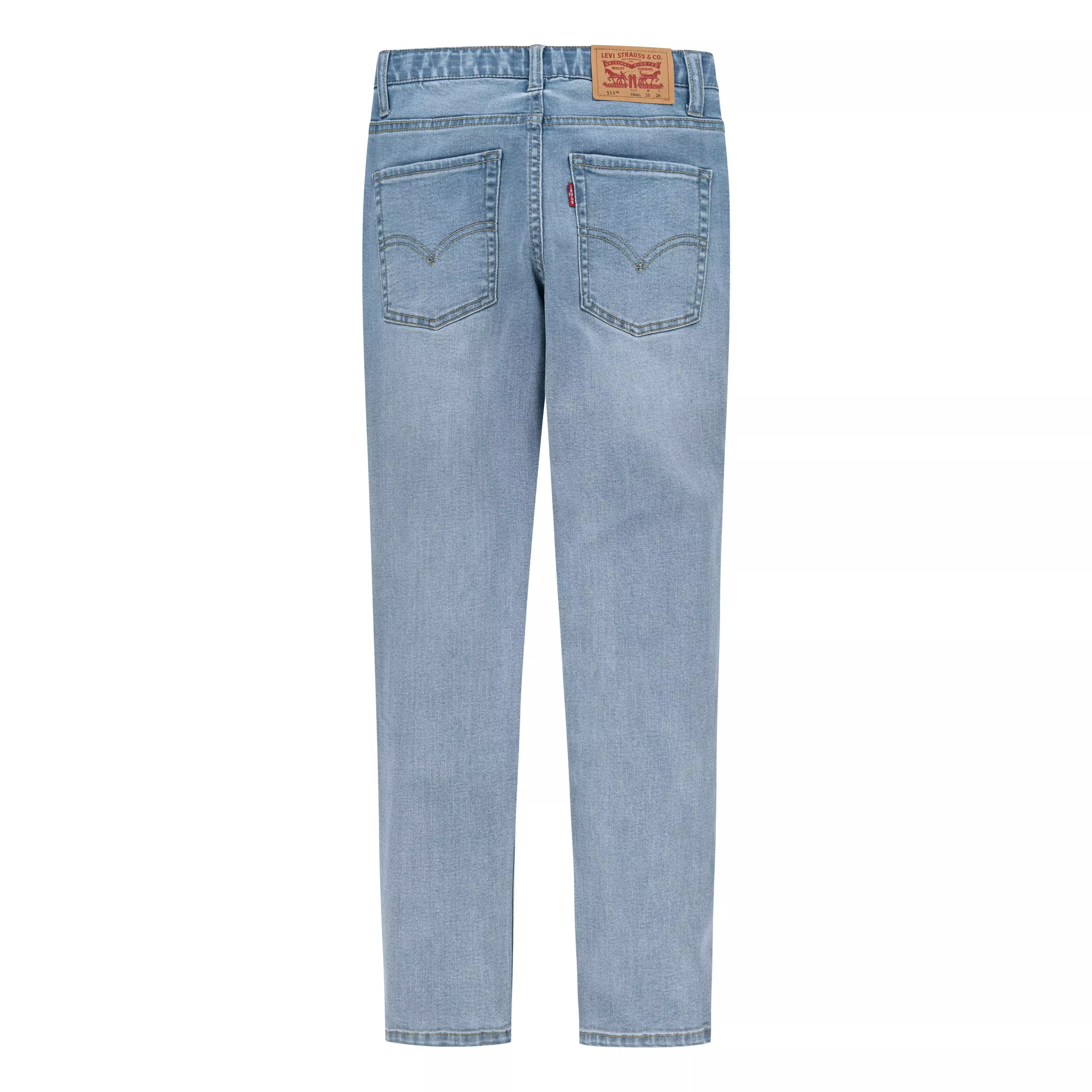 Levi's Big Boys' 511 Eco-Soft Performance Slim Fit Lt Wash Denim Straight Jeans - Lt Blue - LT BLUE