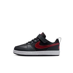 Nike Court Borough Low "Black/Anthracite/White/University Red" Preschool Boys' Shoe