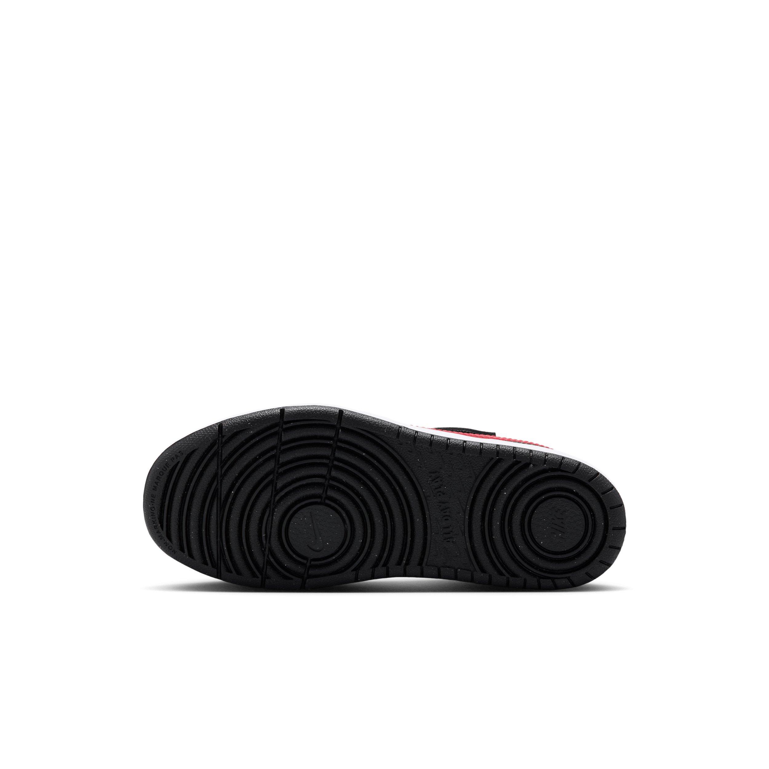 Nike Court Borough Low "Black/Anthracite/White/University Red" Preschool Boys' Shoe - BLACK/ANTHRACITE/WHITE/RED Thumbnail View 6