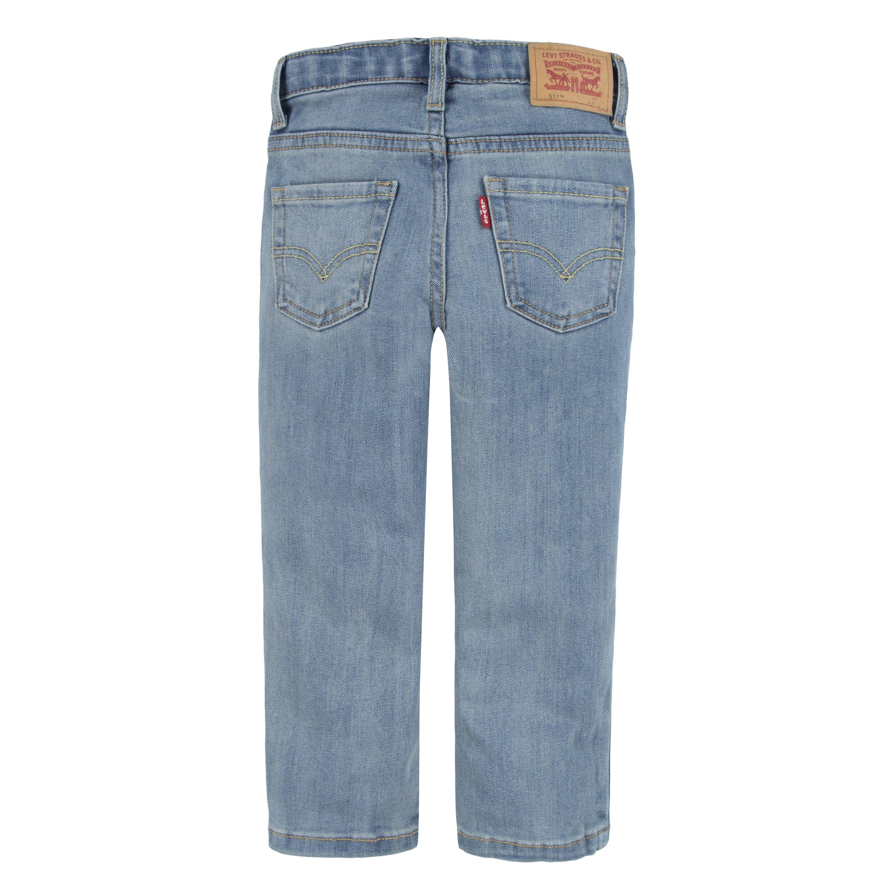 Levi's Toddler Boys' 511 Eco-Soft Performance Slim Fit Med Wash Dodger Blue Denim Jeans - DODGER BLUE Thumbnail View 2