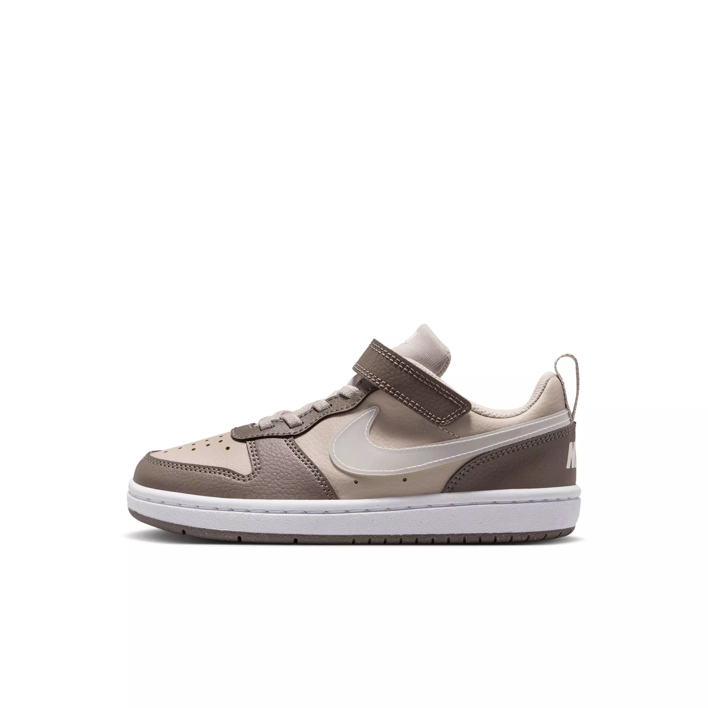 Nike Court Borough Low "Moon Particle/Cave Stone/White/White" Preschool Boys' Shoe - MOON/STONE/WHITE/WHITE