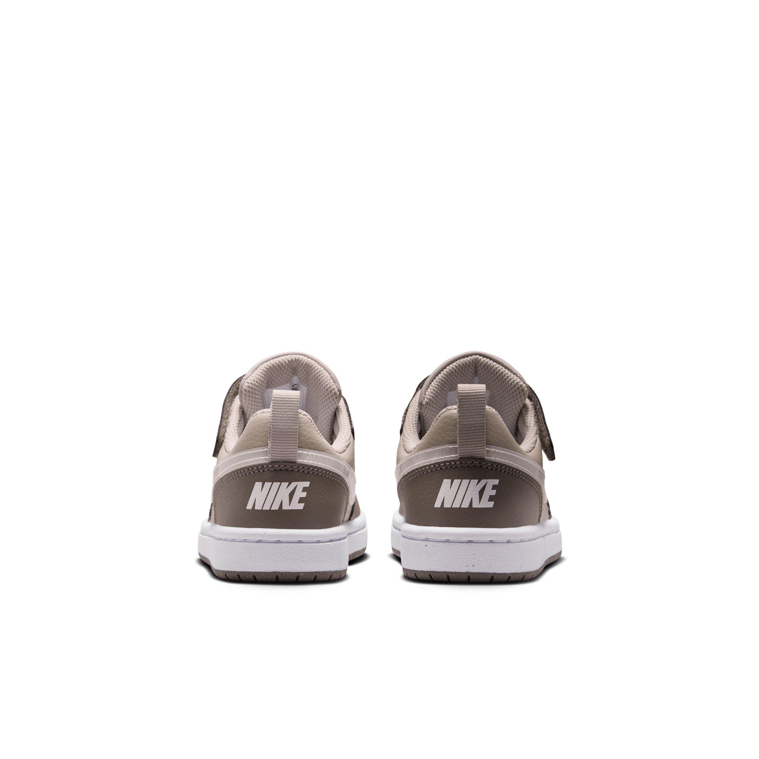 Nike Court Borough Low "Moon Particle/Cave Stone/White/White" Preschool Boys' Shoe - MOON/STONE/WHITE/WHITE Thumbnail View 5