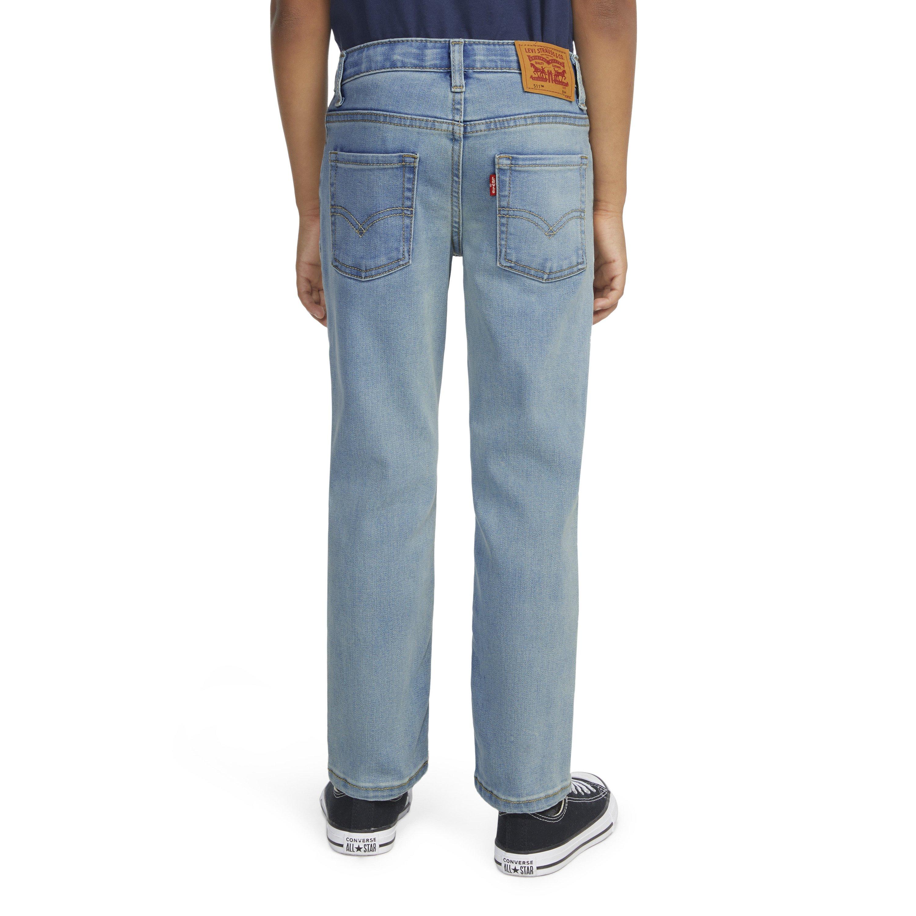 Levi's 511 Eco-Soft Performance Slim Fit Med Wash Little Boys' Dodger Blue Denim Jeans - DODGER BLUE Thumbnail View 2