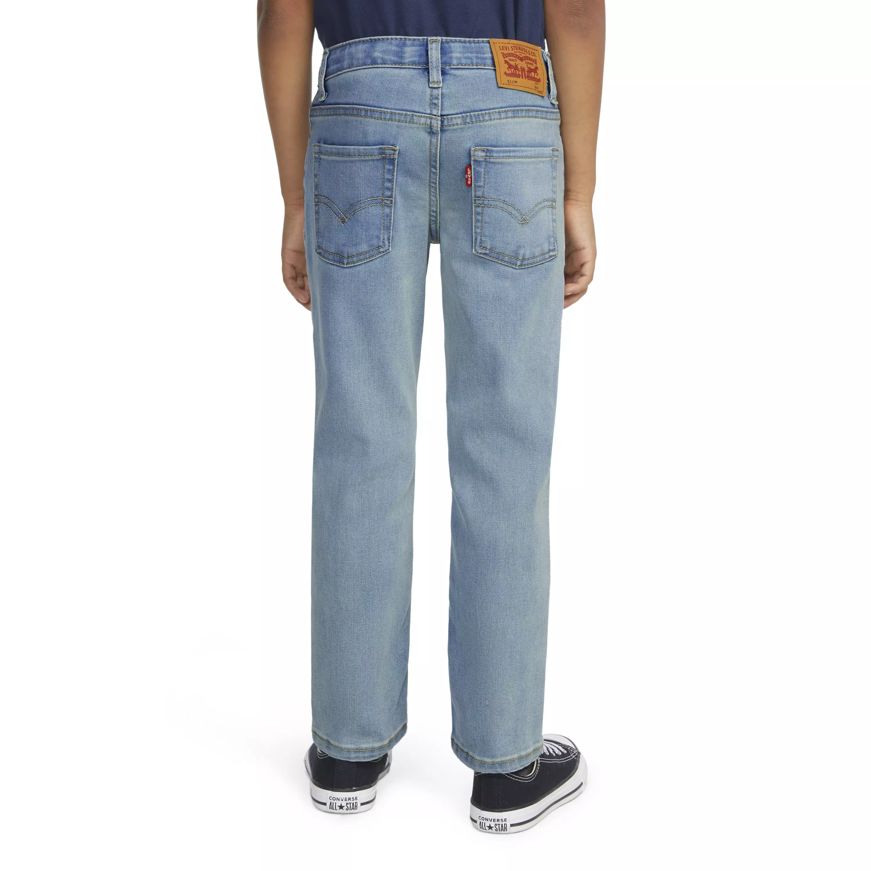 Levi's Little Boys' 511 Eco-Soft Performance Slim Fit Med Wash Dodger Blue Denim Jeans - DODGER BLUE