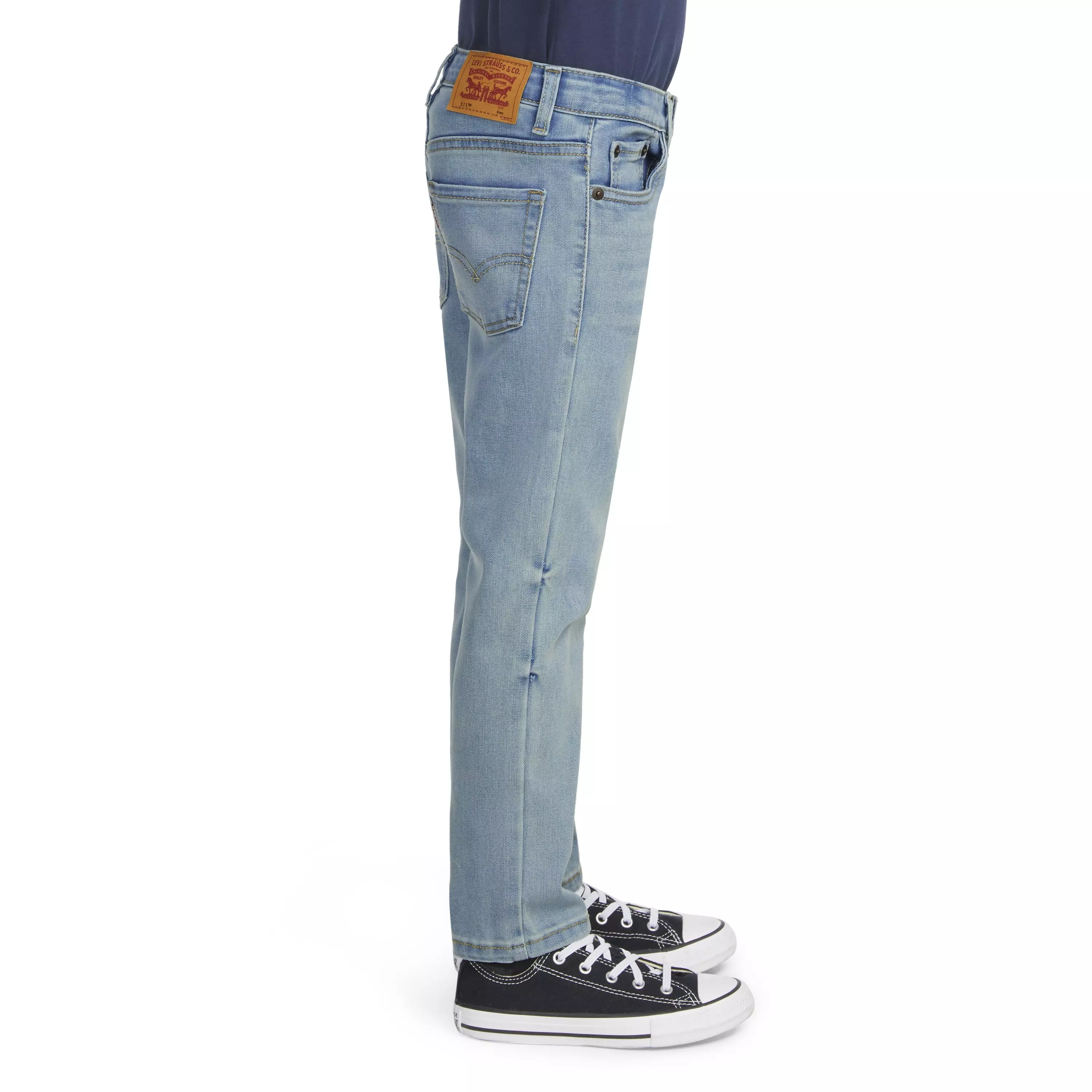 Levi's 511 Eco-Soft Performance Slim Fit Med Wash Little Boys' Dodger Blue Denim Jeans - DODGER BLUE