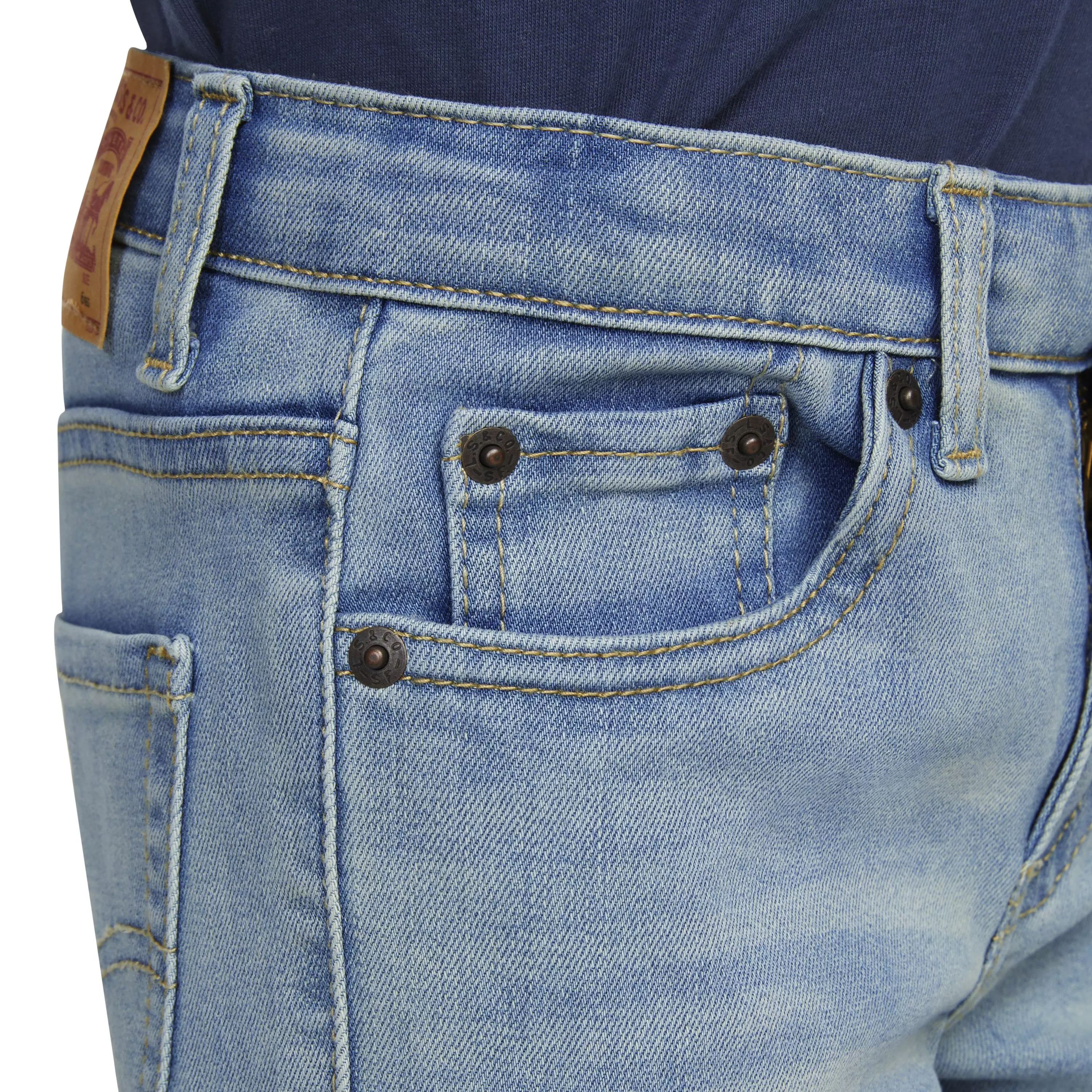 Levi's Little Boys' 511 Eco-Soft Performance Slim Fit Med Wash Dodger Blue Denim Jeans - DODGER BLUE
