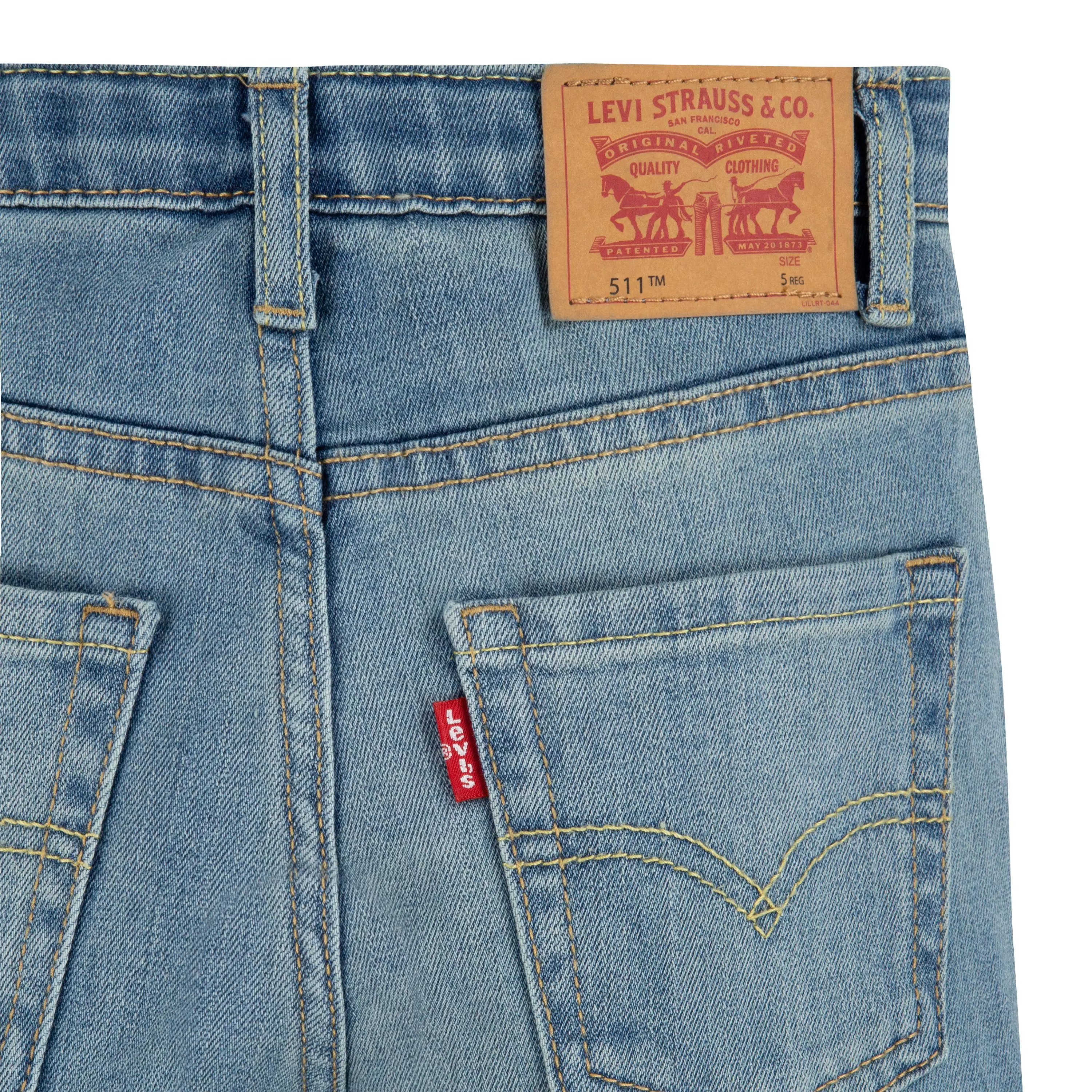 Levi's 511 Eco-Soft Performance Slim Fit Med Wash Little Boys' Dodger Blue Denim Jeans - DODGER BLUE