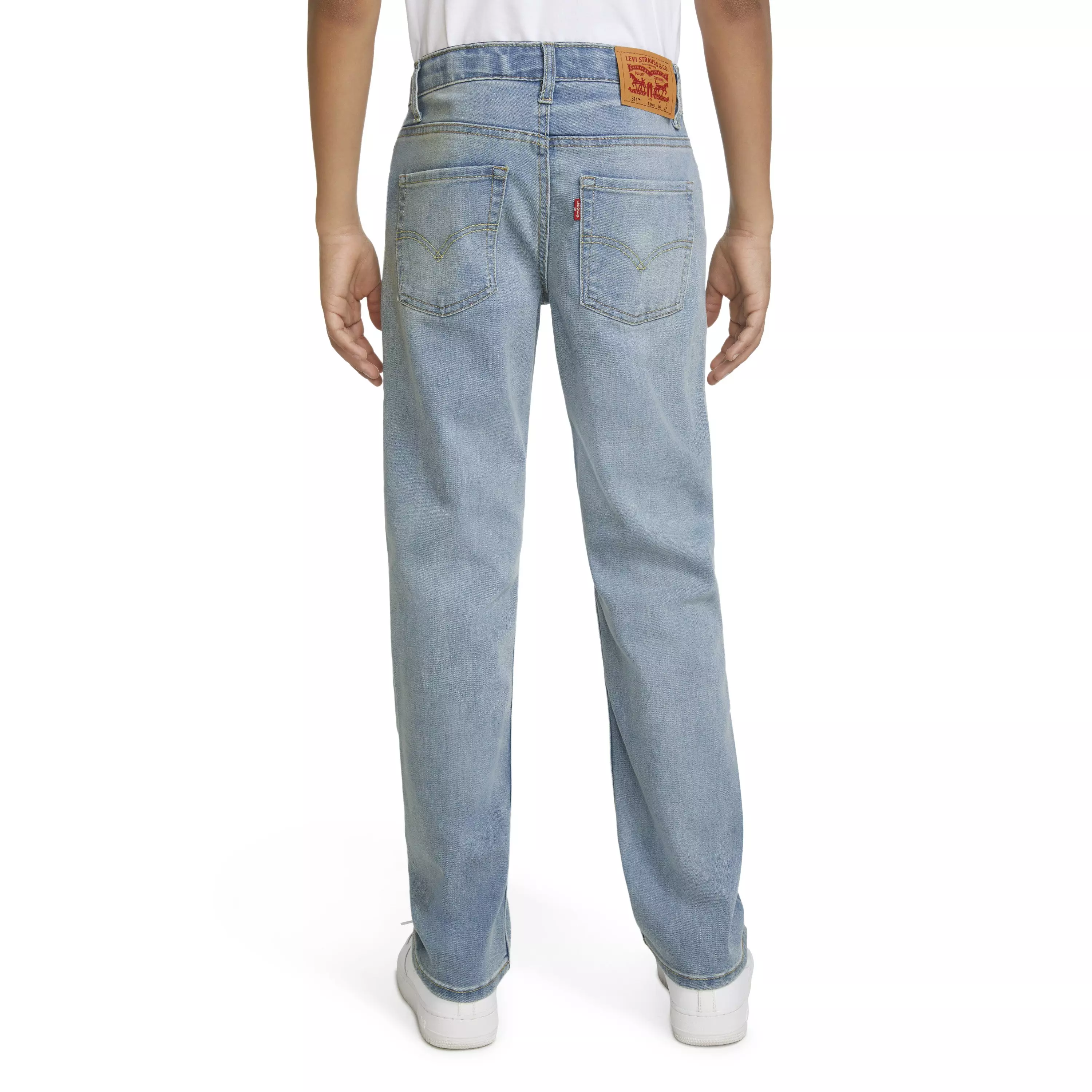 Levi's 511 Eco-Soft Performance Slim Fit Med Wash Big Boys' Dodger Blue Denim Jeans - DODGER BLUE
