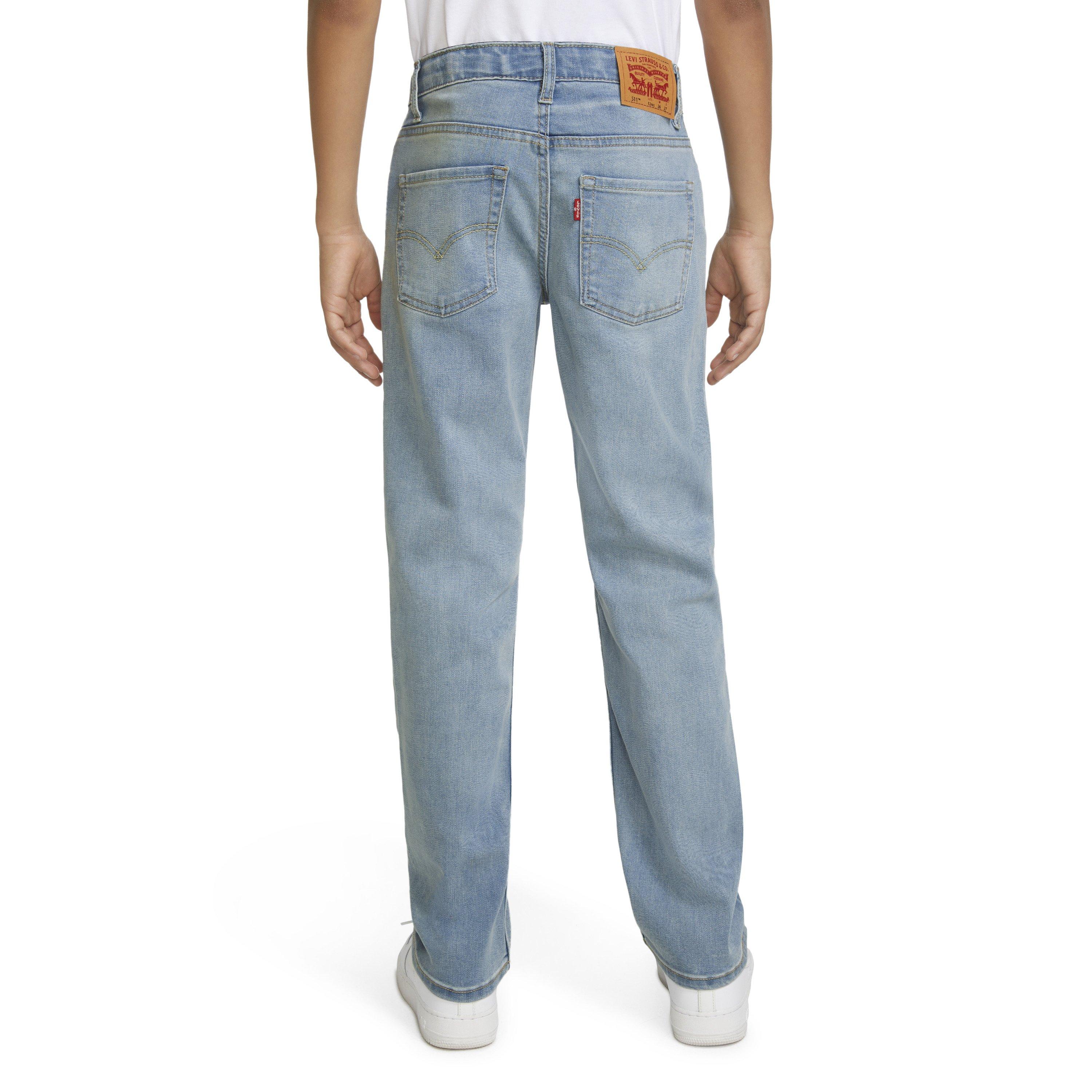 Levi's Big Boys' 511 Eco-Soft Performance Slim Fit Med Wash Dodger Blue Denim Jeans - DODGER BLUE Thumbnail View 2