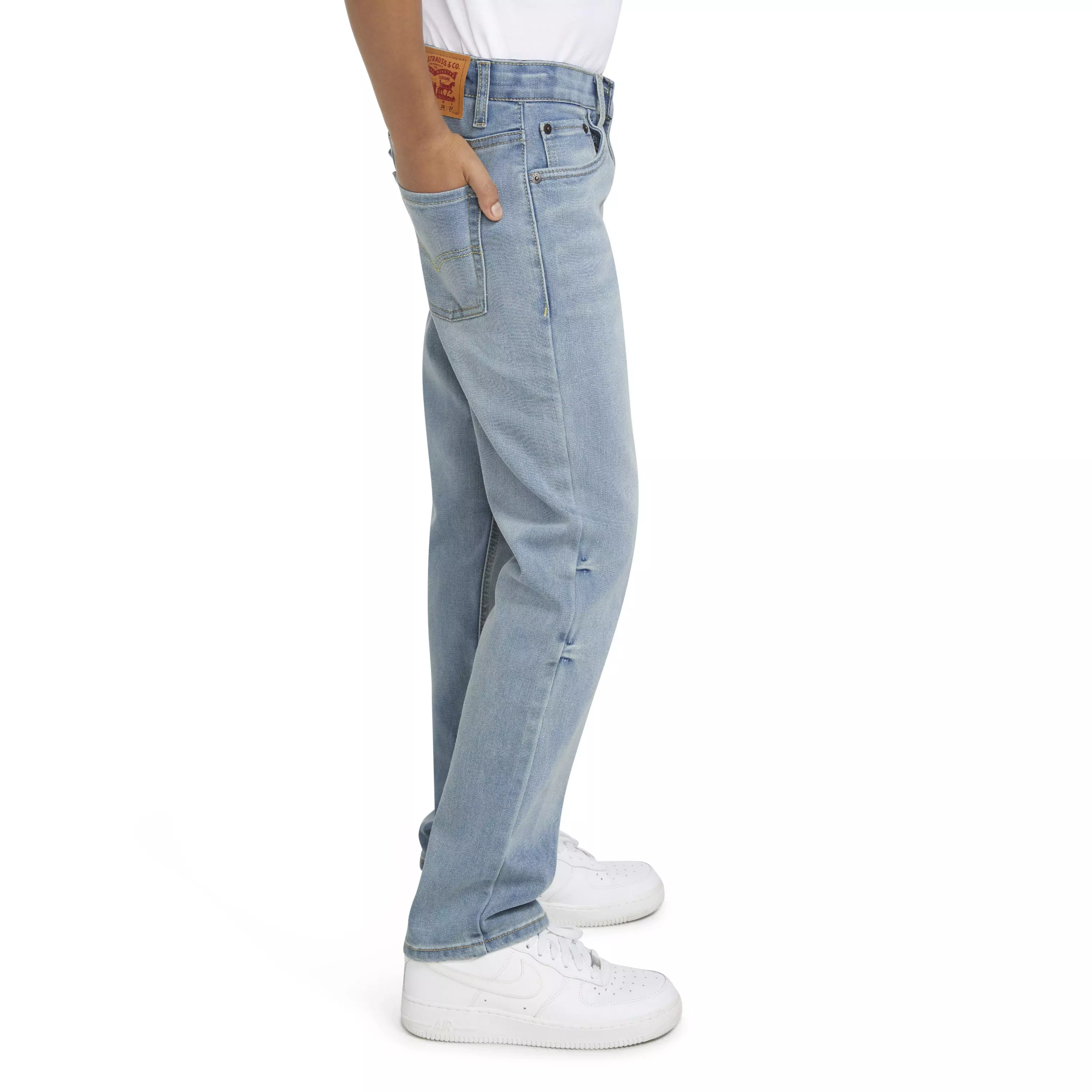 Levi's 511 Eco-Soft Performance Slim Fit Med Wash Big Boys' Dodger Blue Denim Jeans - DODGER BLUE