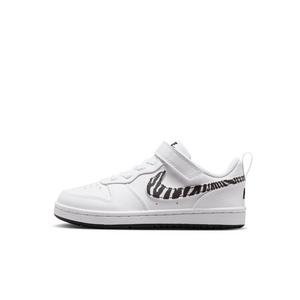 Nike Court Borough Low "White/Black" Preschool Boys' Shoe - WHITE/BLACK