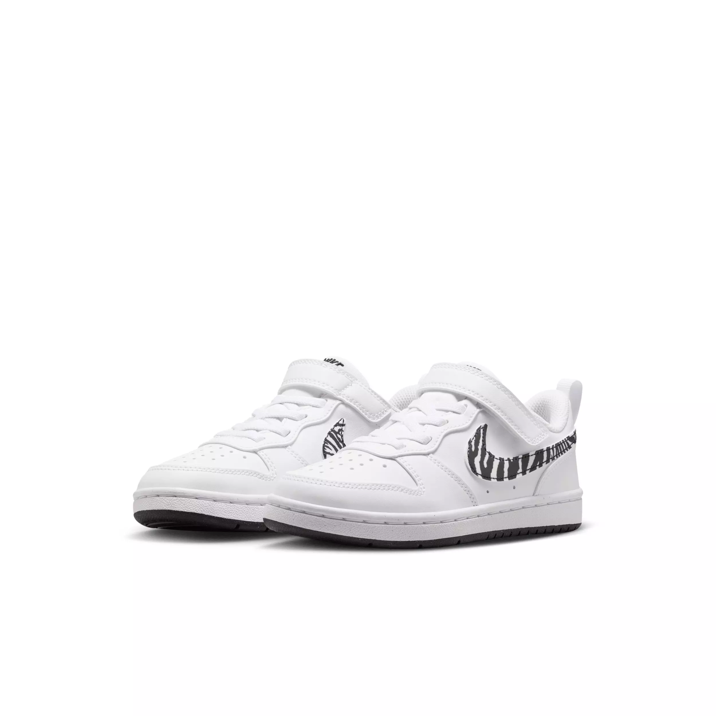 Nike Court Borough Low "White/Black" Preschool Boys' Shoe - WHITE/BLACK