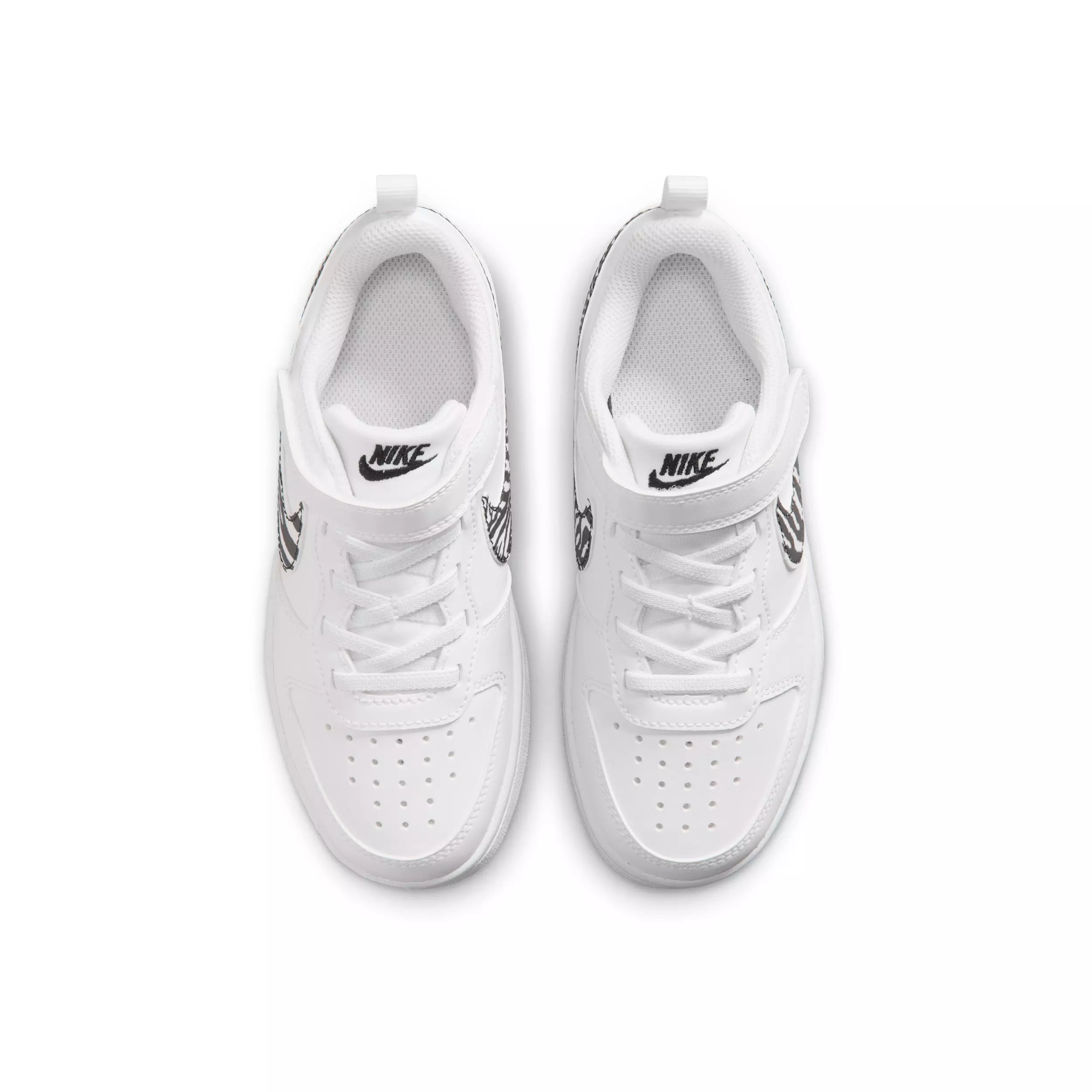 Nike Court Borough Low "White/Black" Preschool Boys' Shoe - WHITE/BLACK