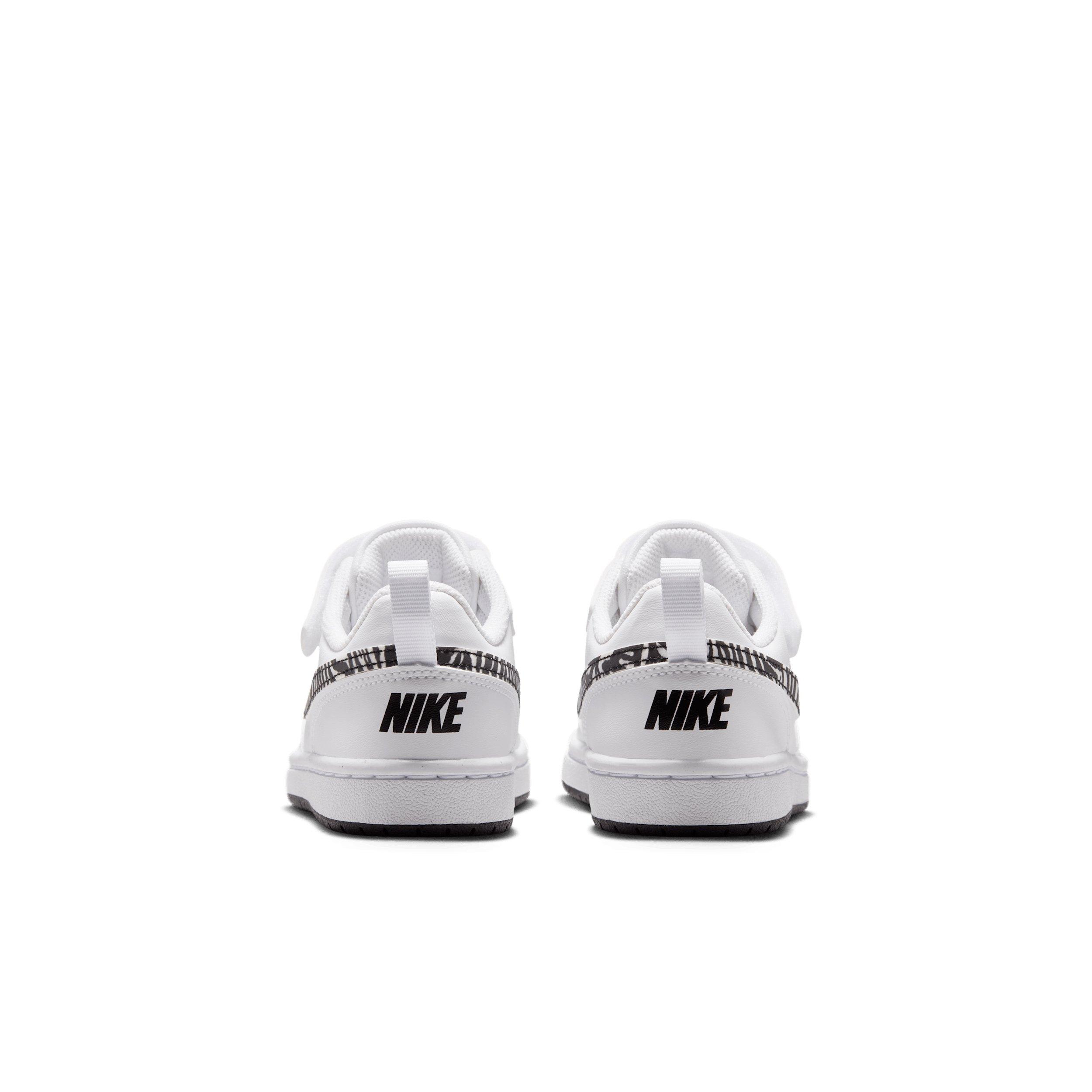 Nike Court Borough Low "White/Black" Preschool Boys' Shoe - WHITE/BLACK Thumbnail View 5