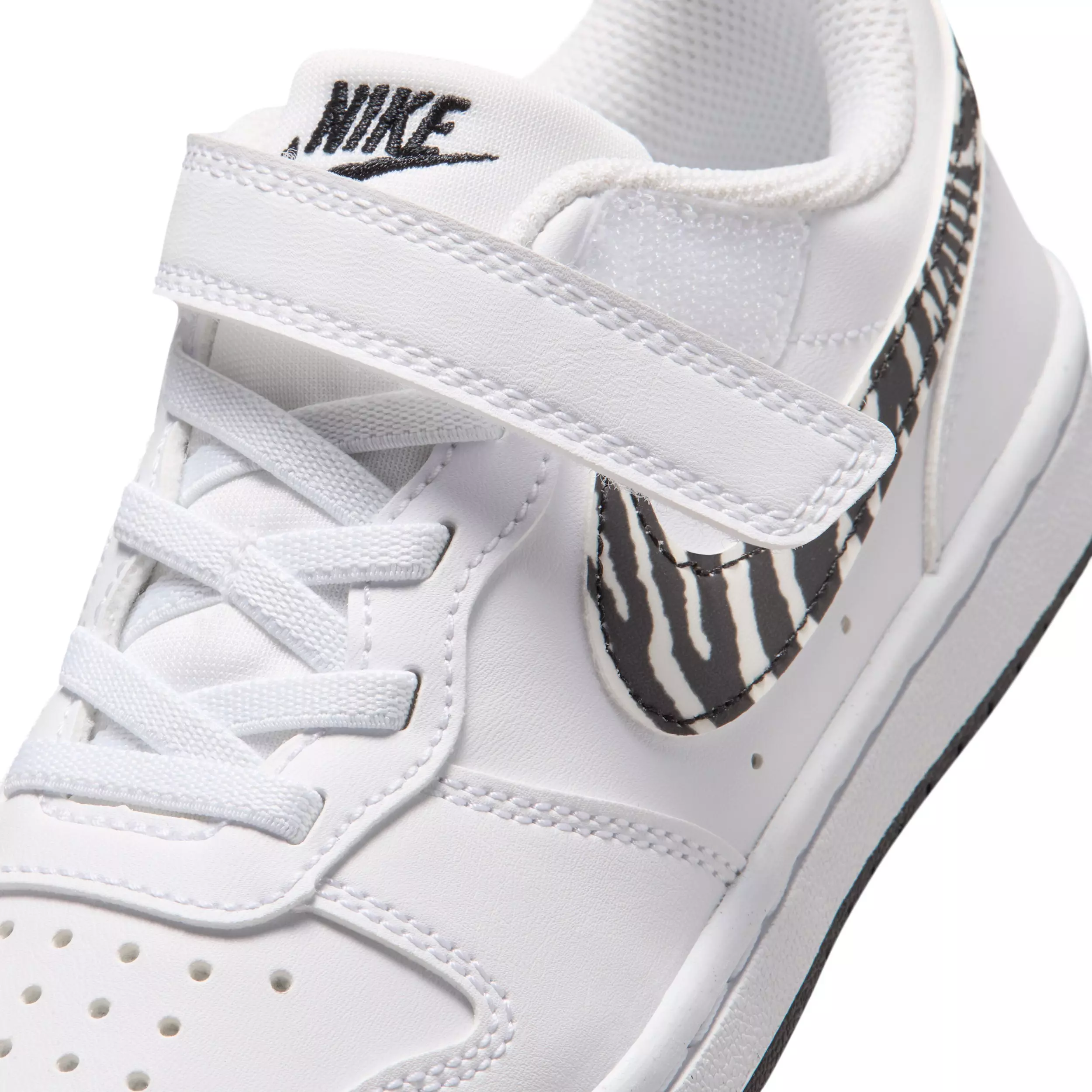 Nike Court Borough Low "White/Black" Preschool Boys' Shoe - WHITE/BLACK